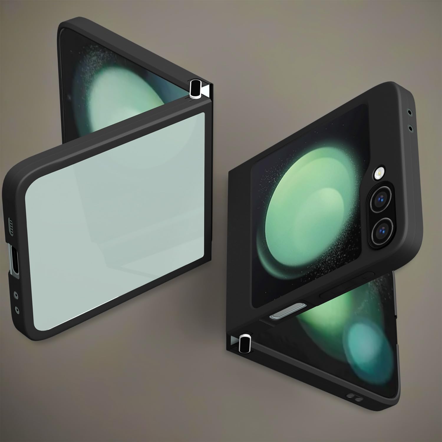 Samsung Z Hybrid wallet flip cover in black by Pikkme – photo 7