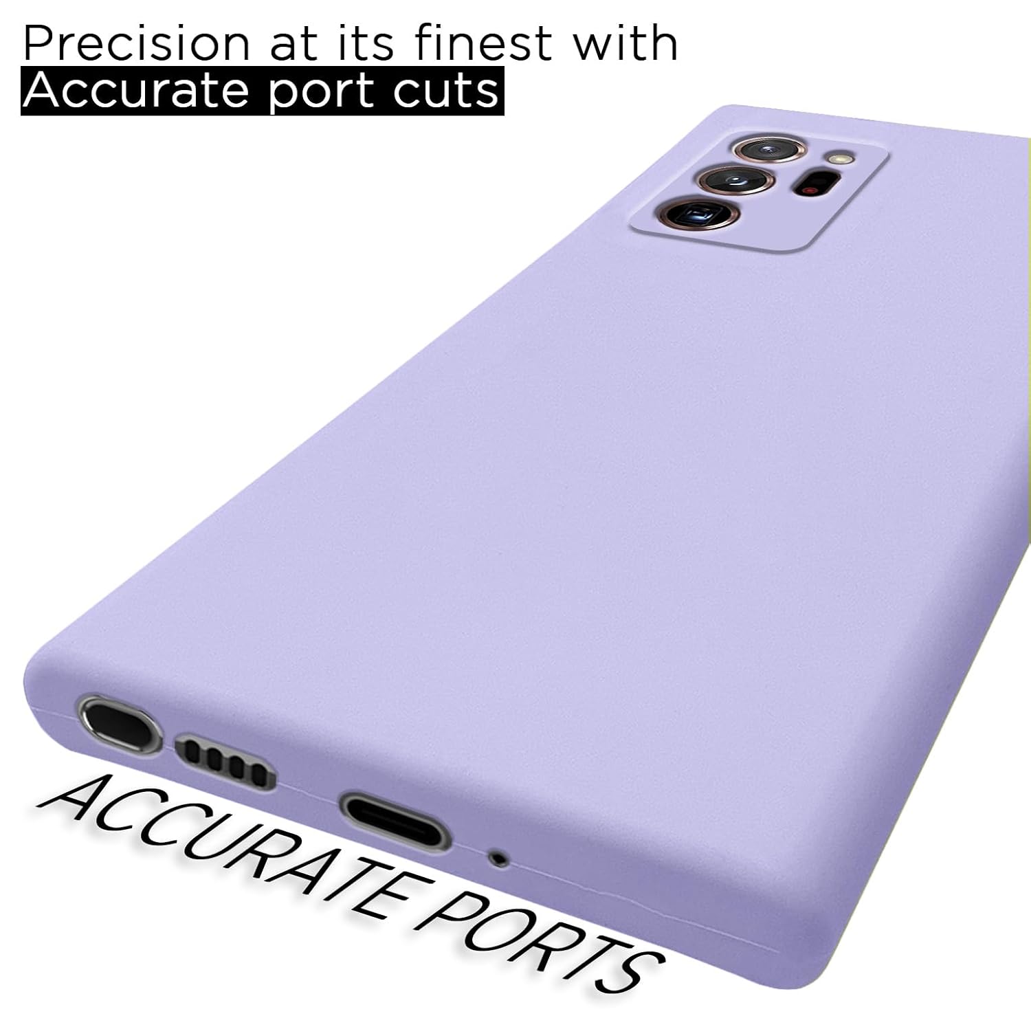 Pikkme Samsung Galaxy Note 20 Ultra 5G Liquid Silicone Back Cover | Purple
