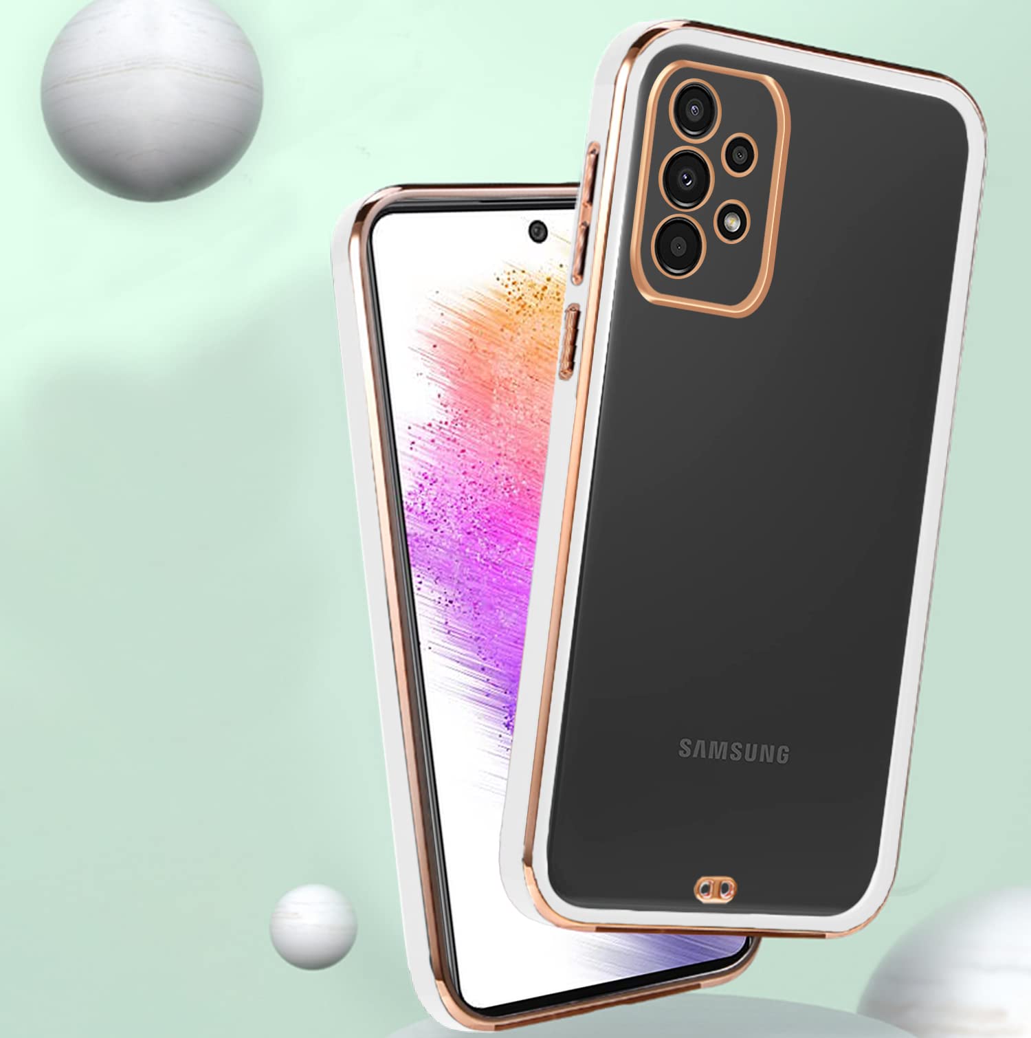 Pikkme Samsung A73 5G white mobile cover – photo 4