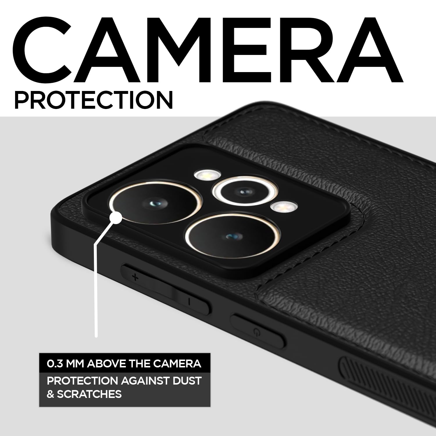 Realme 15 5G back cover in black by Pikkme – photo 3