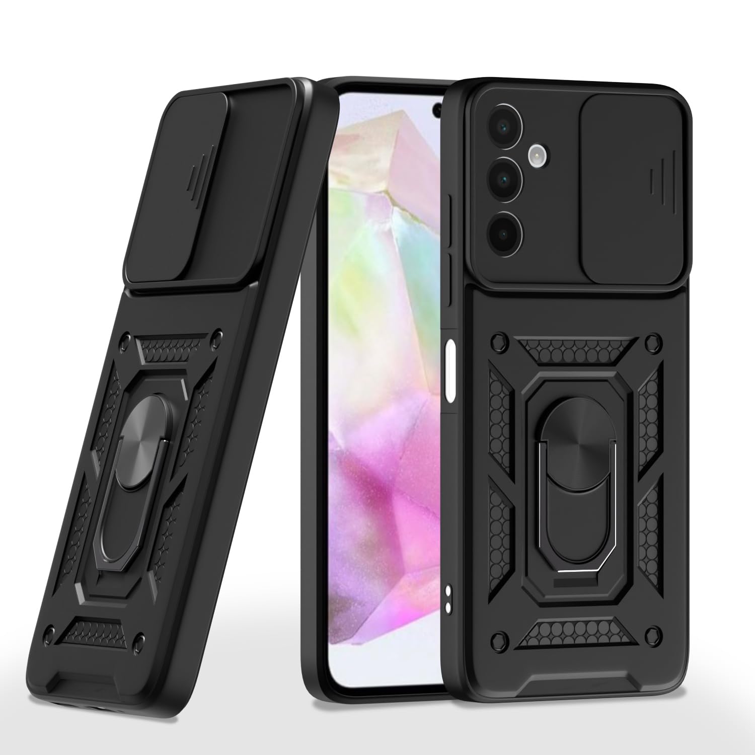 Pikkme black D10 Camera Shield phone cover for Samsung A26 5G/360