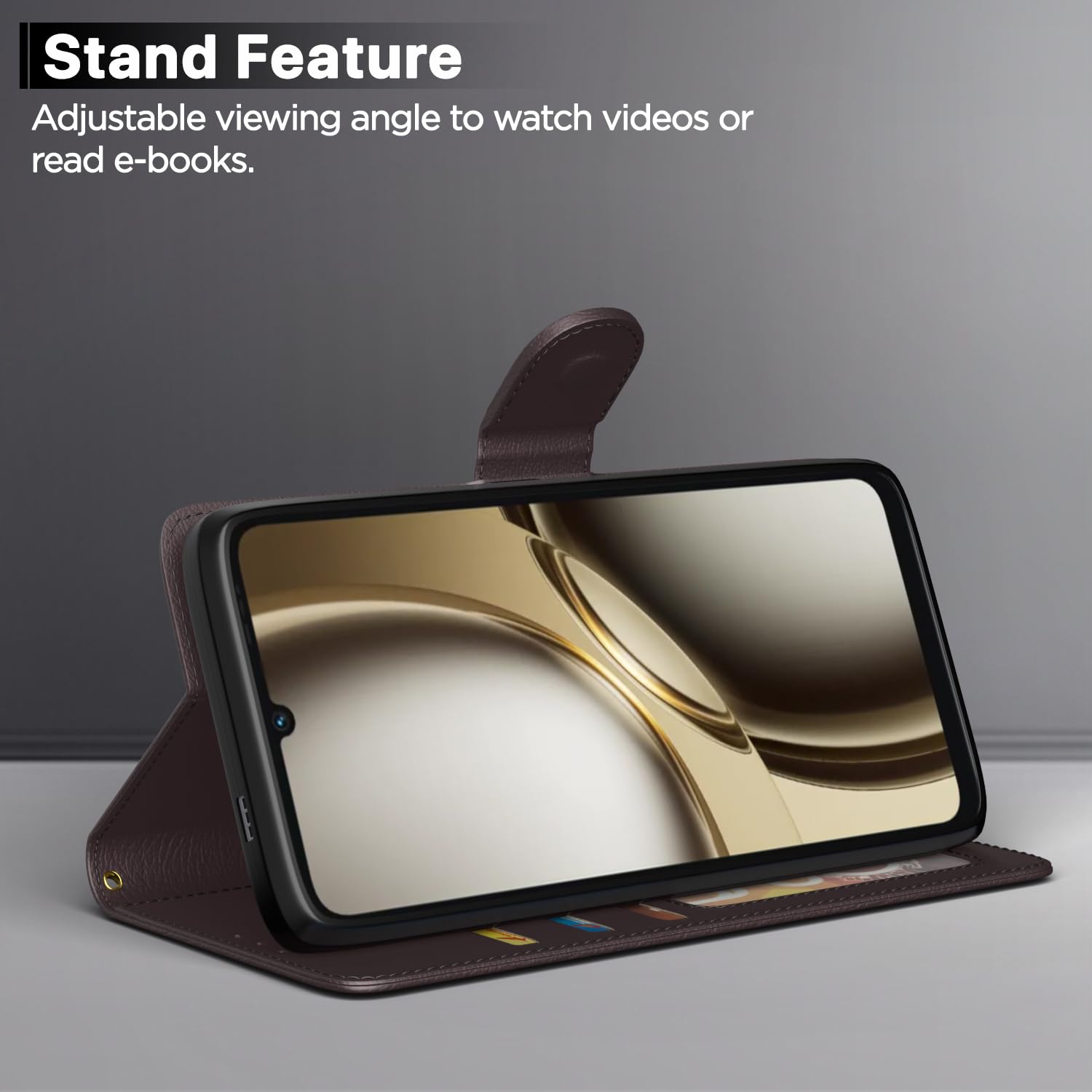 Pikkme Tecno Spark Go 3 Wallet coffee flip case – photo 3