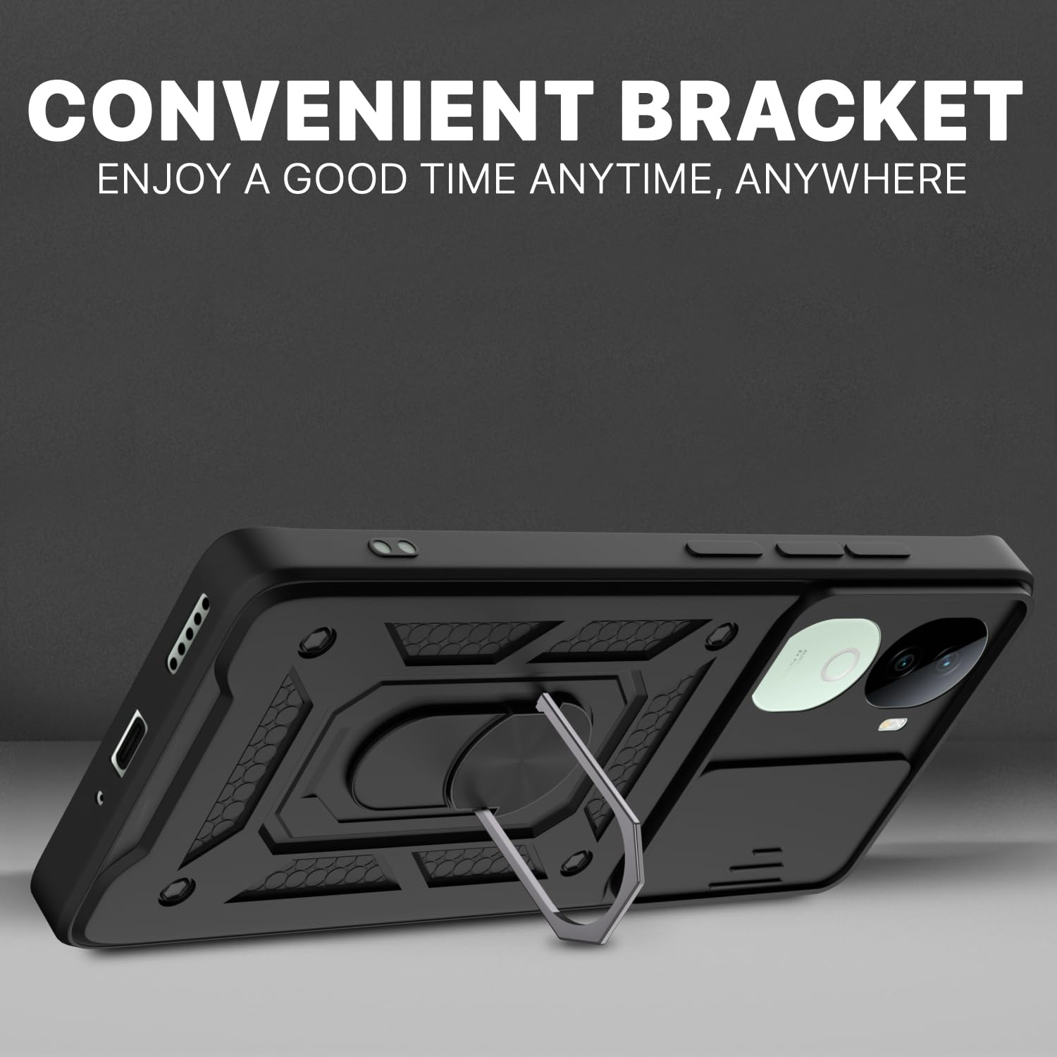 Pikkme Vivo V40e 5G/iQOO Z9s 5G/360 black back cover – photo 3
