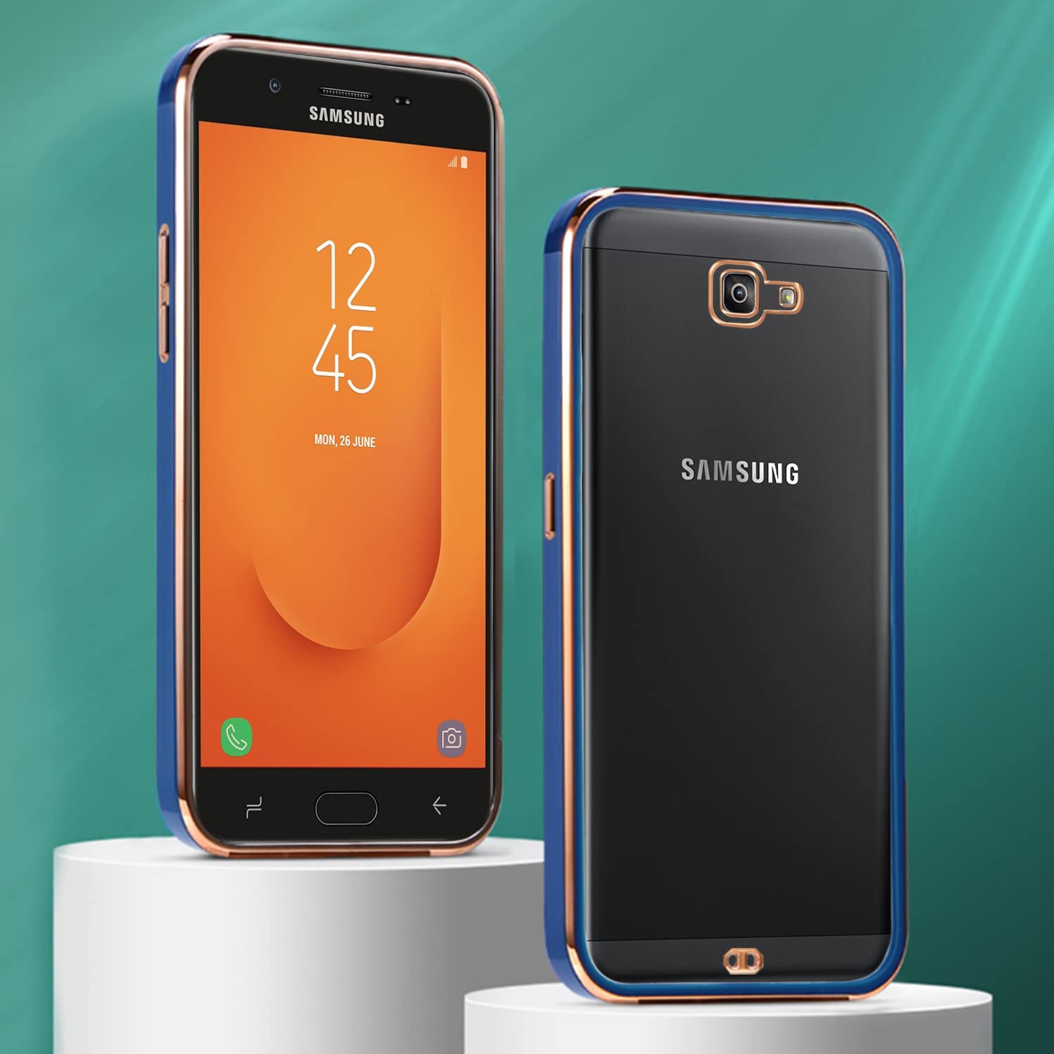 Pikkme blue Chrome mobile cover for Samsung J7 Prime – photo 3