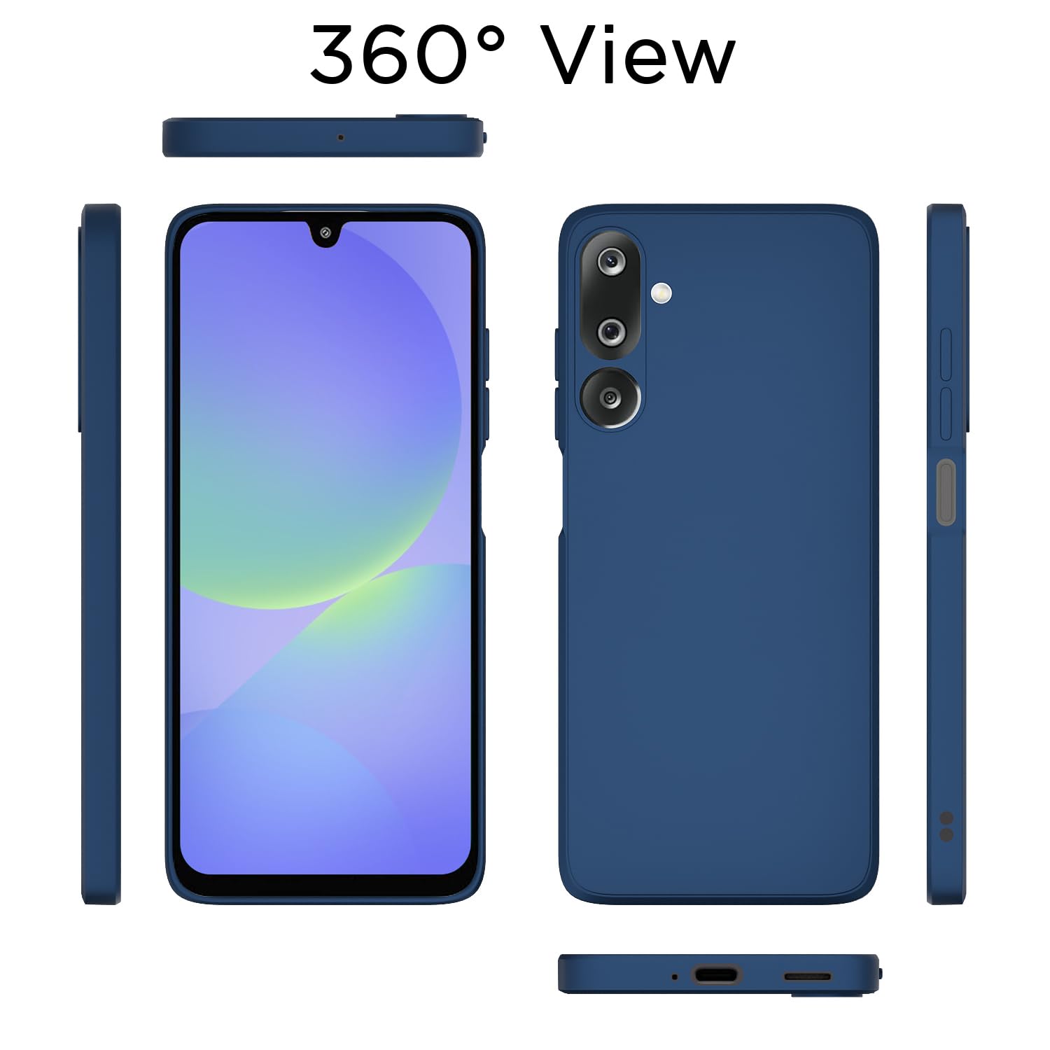 Pikkme blue Matte mobile cover for Samsung M36 5G – photo 4