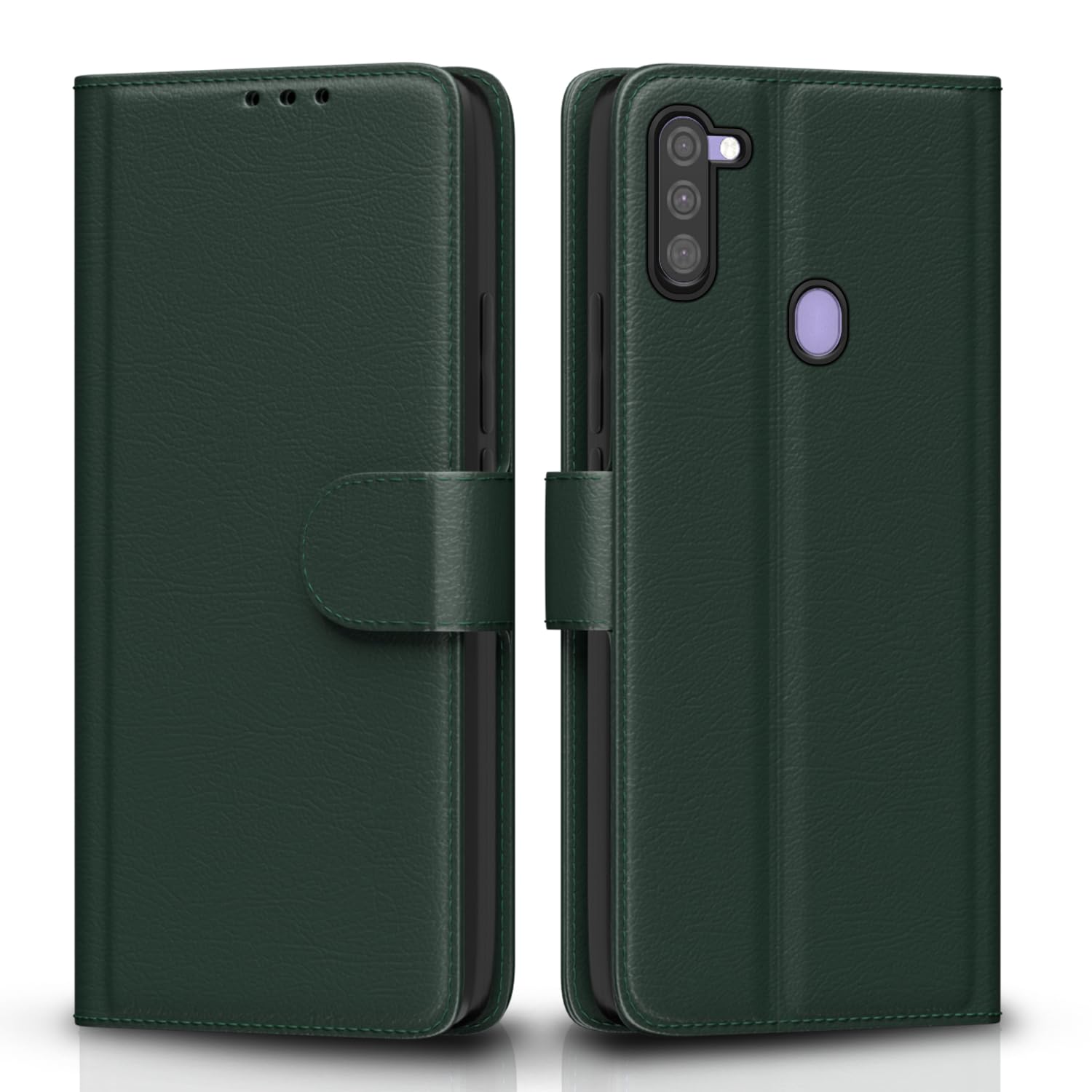 Samsung M11 Wallet flip case in green by Pikkme