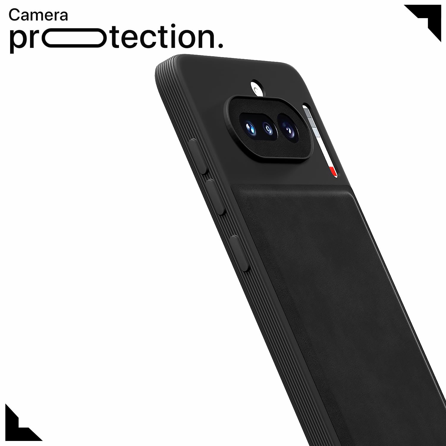 Black Leather phone cover for Nothing Phone 4a 5G – Pikkme – photo 5