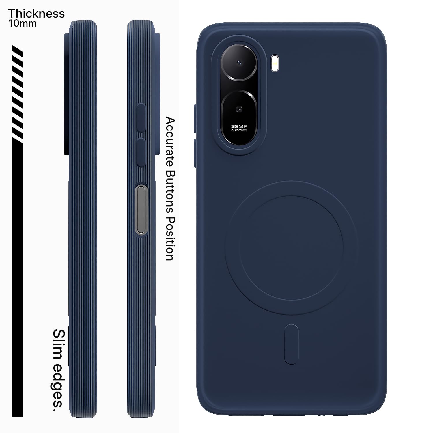 Pikkme Redmi A7 Pro/Poco C85x 5G blue mobile back cover – photo 3
