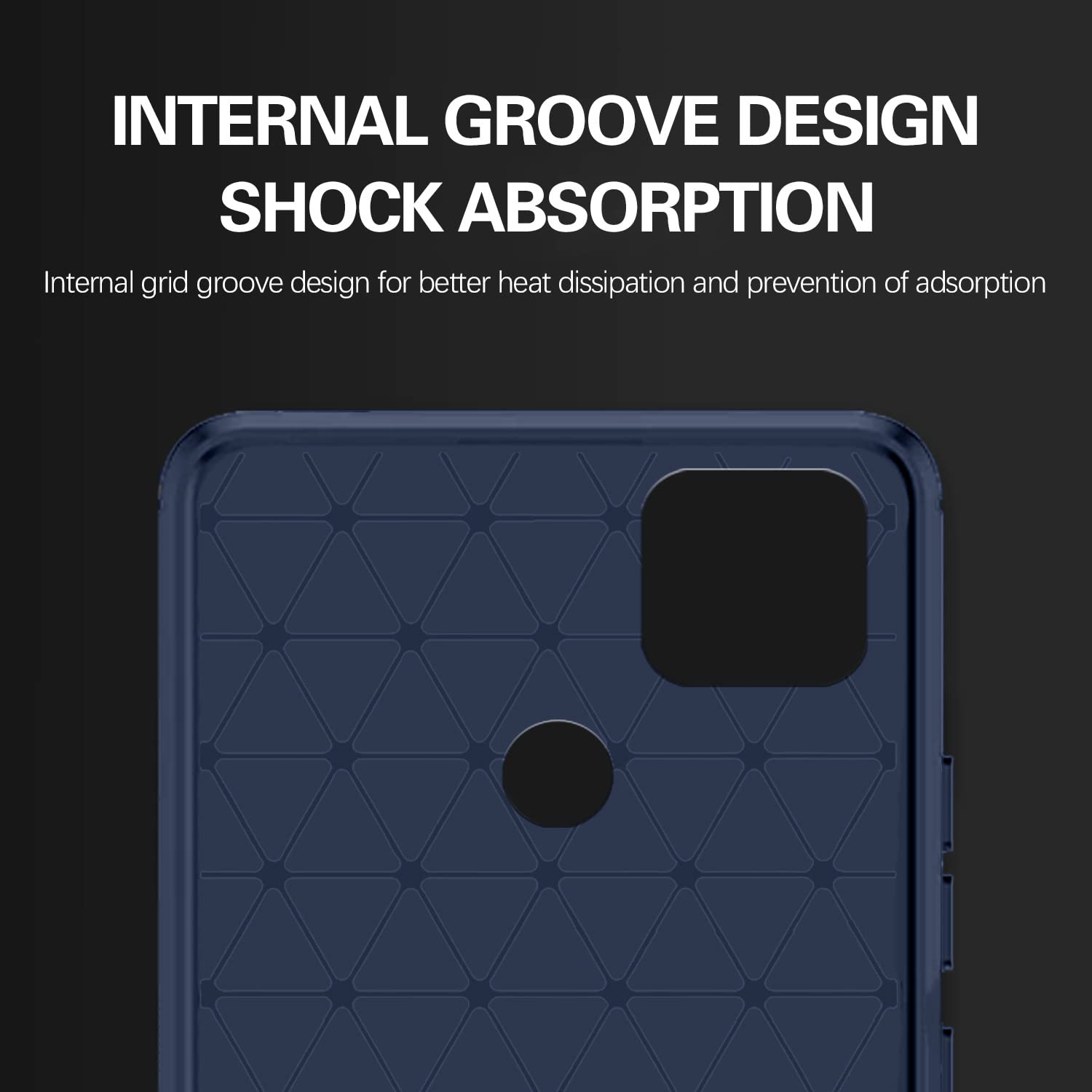 Blue Hybrid back cover for Realme Narzo 50A – Pikkme – photo 6