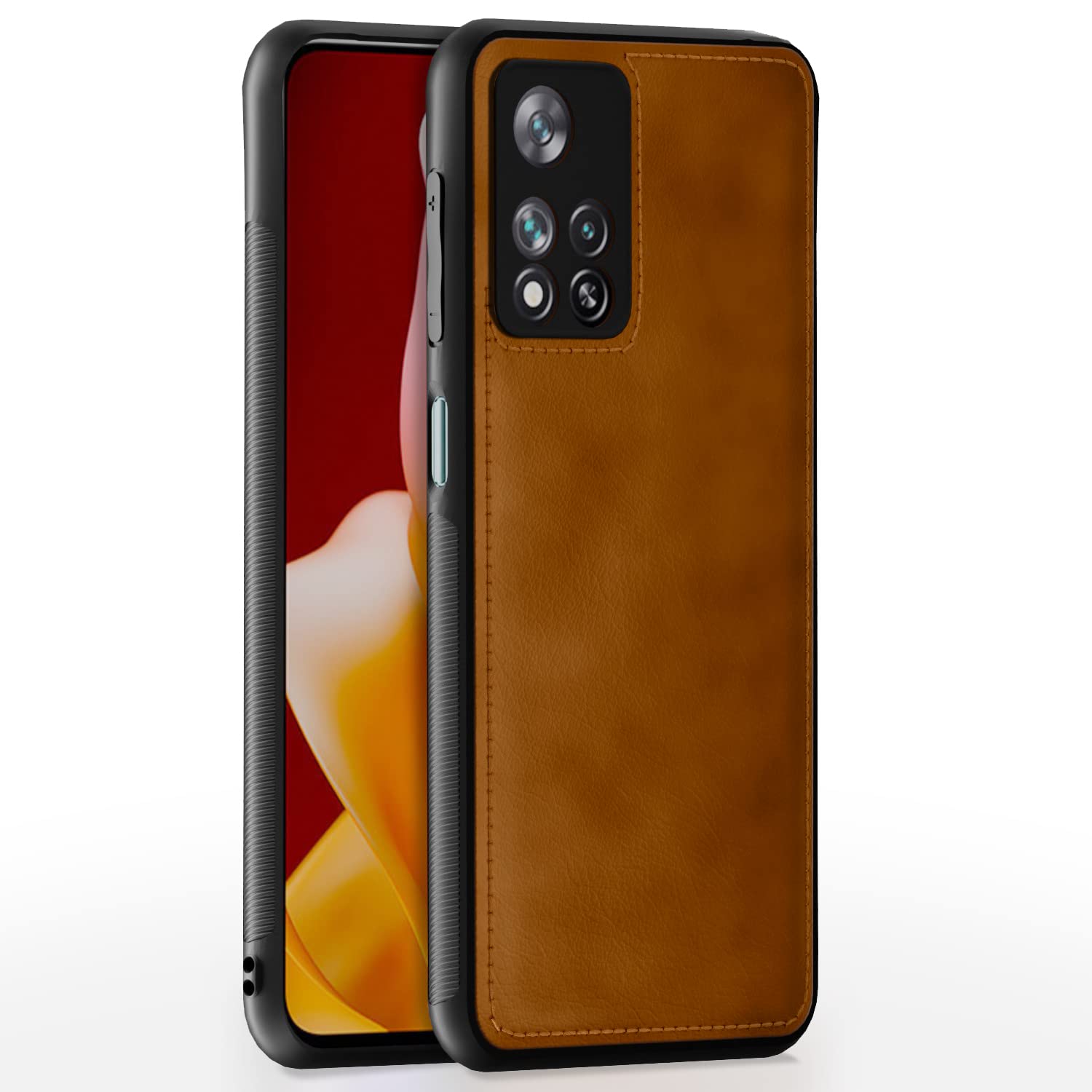 Mi 11i 5G LeatherBack Back Cover – Brown