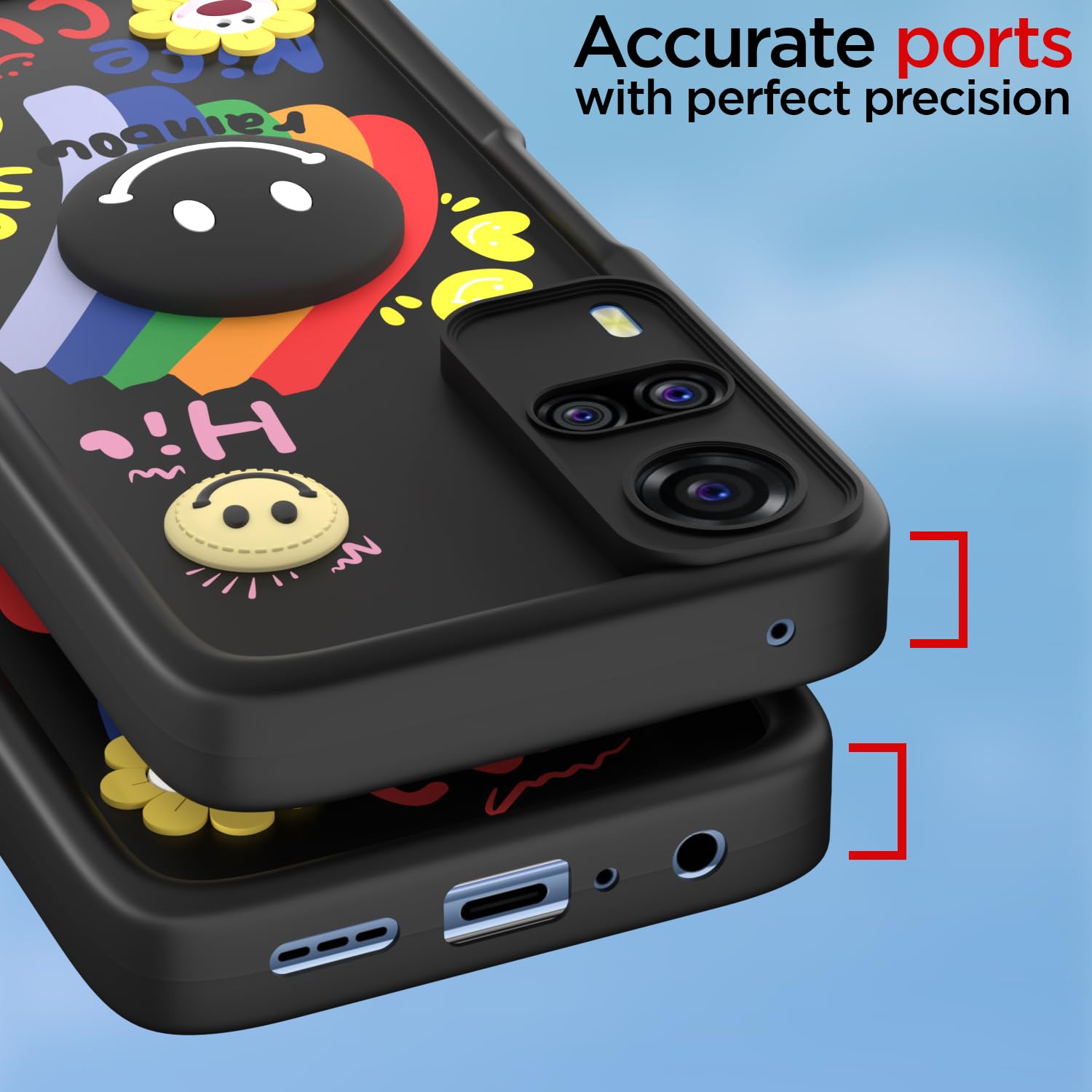 Vivo Y31/Y51 mobile back cover in black by Pikkme – photo 4