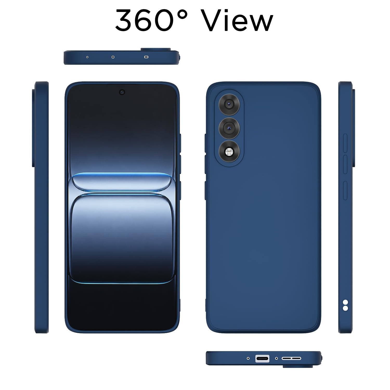Blue Matte mobile back cover for OnePlus Nord 5 5G – Pikkme – photo 4