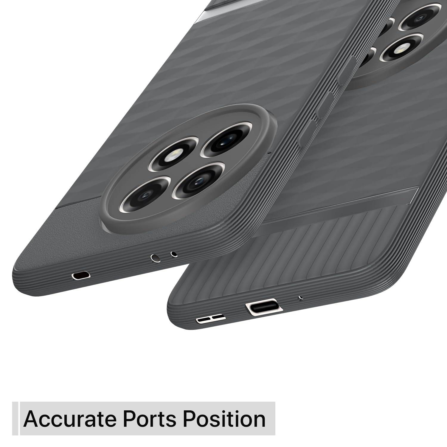 Pikkme OnePlus 13R 5G Gencase Back Cover (Grey)