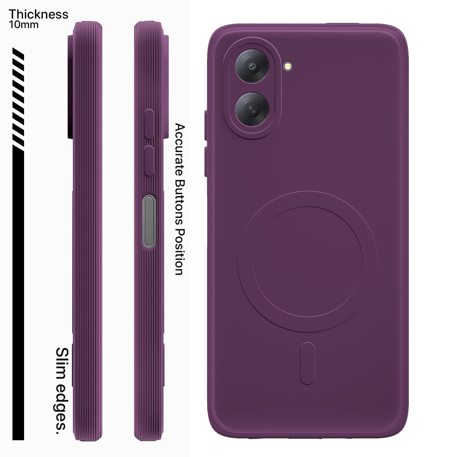 Pikkme Redmi A7 MagSafe purple back cover – photo 3
