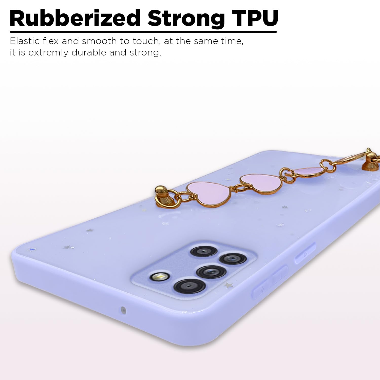 Pikkme Samsung Galaxy A31 Chain Back Cover (Purple)