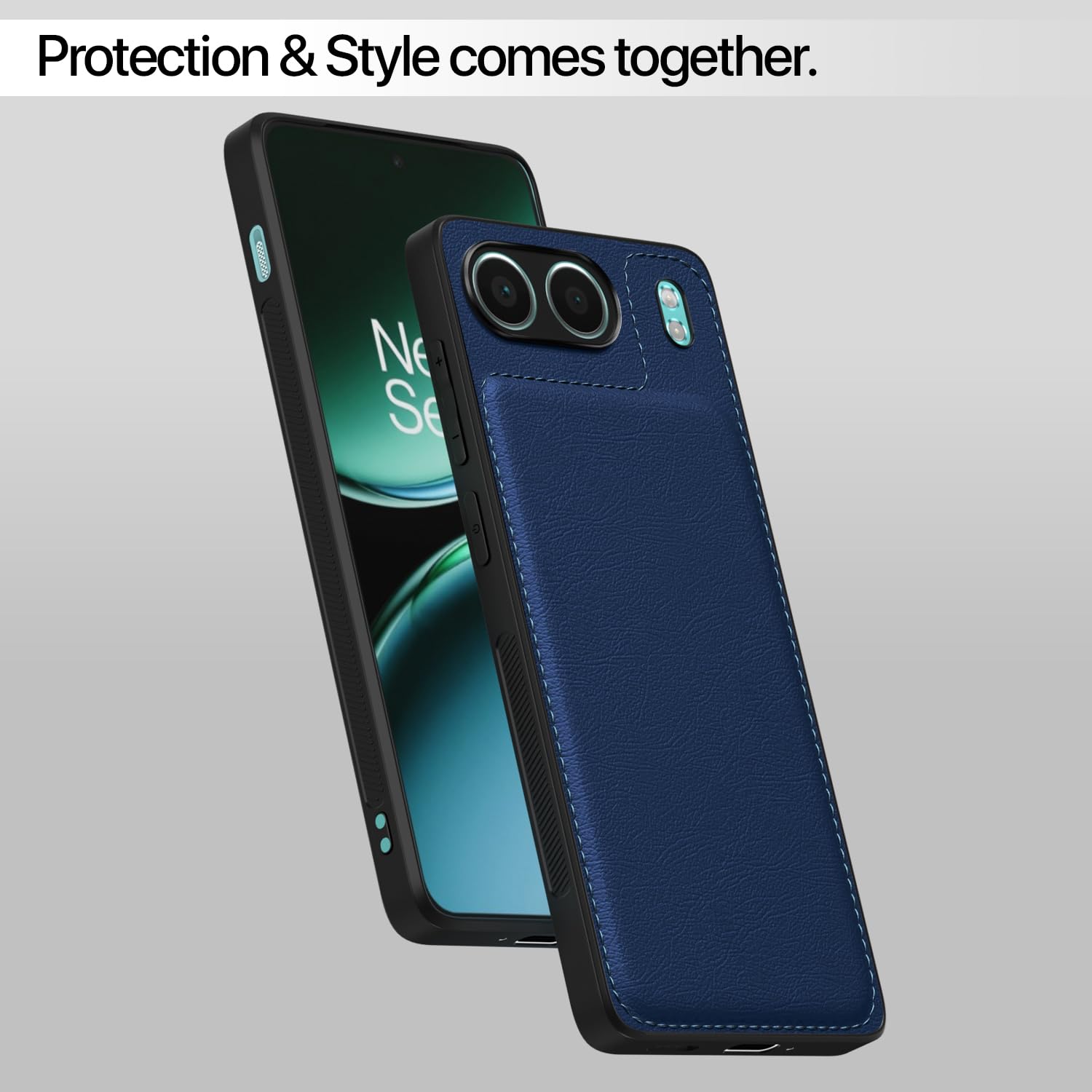 Pikkme OnePlus Nord 4 5G Leatherback Back Case | Blue
