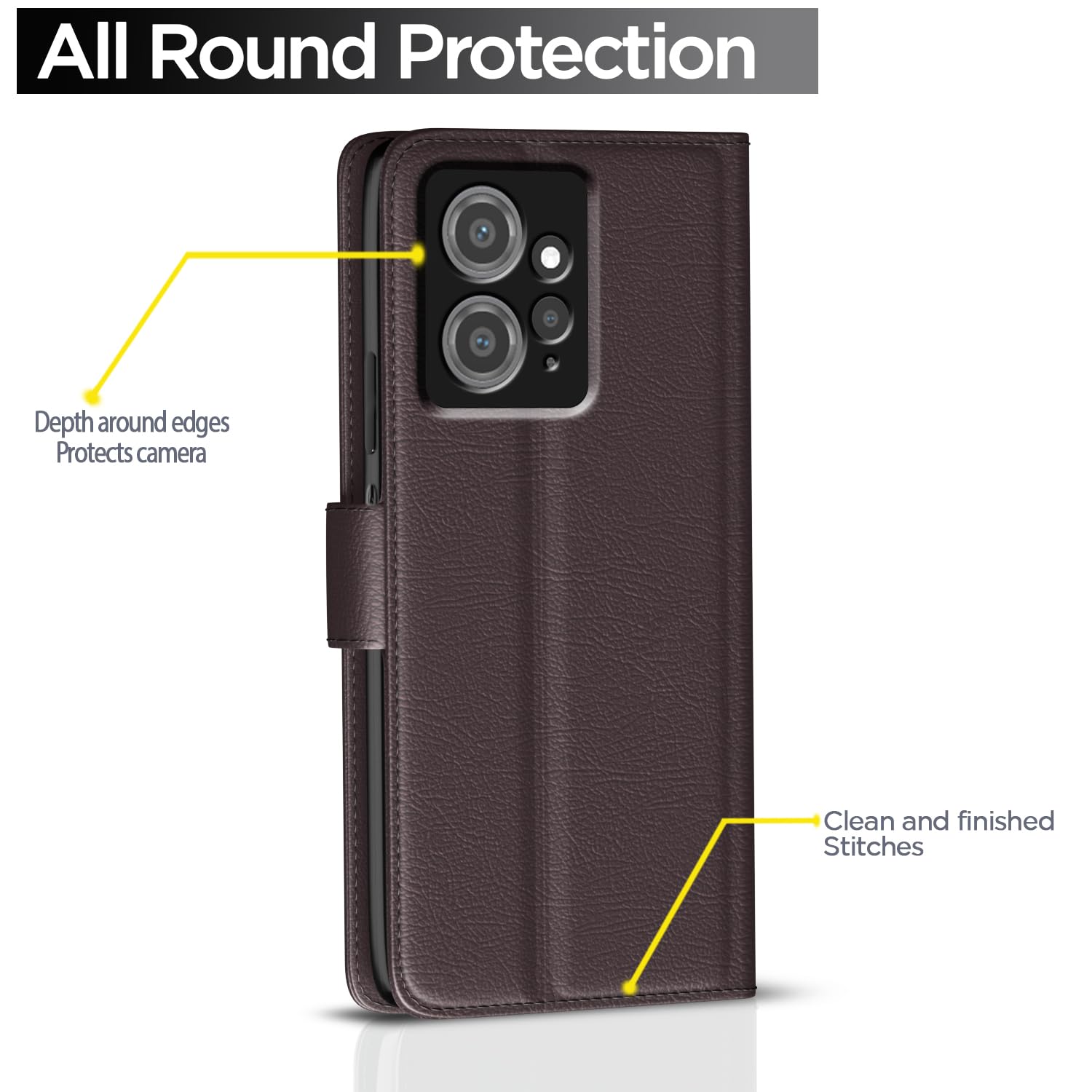 Pikkme coffee flip cover for Redmi Note 12 4G – photo 4