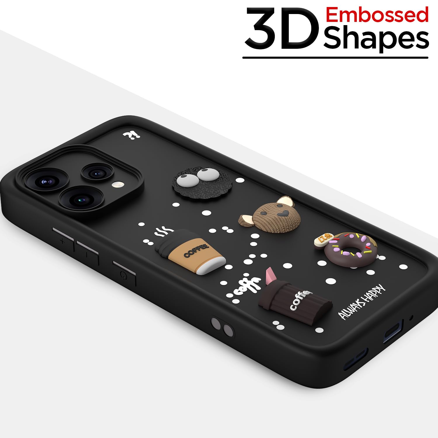 Pikkme Oppo Reno 15C 5G/3D black mobile cover – photo 3