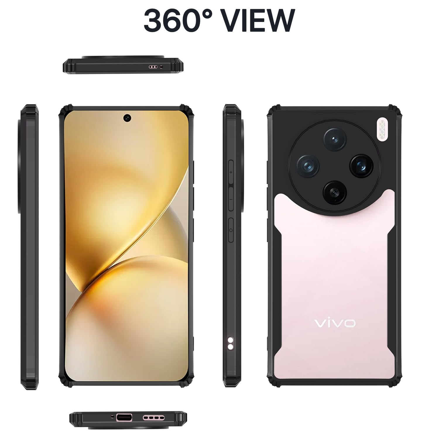 Pikkme Vivo X200 5G Eagle Back Cover (Black)