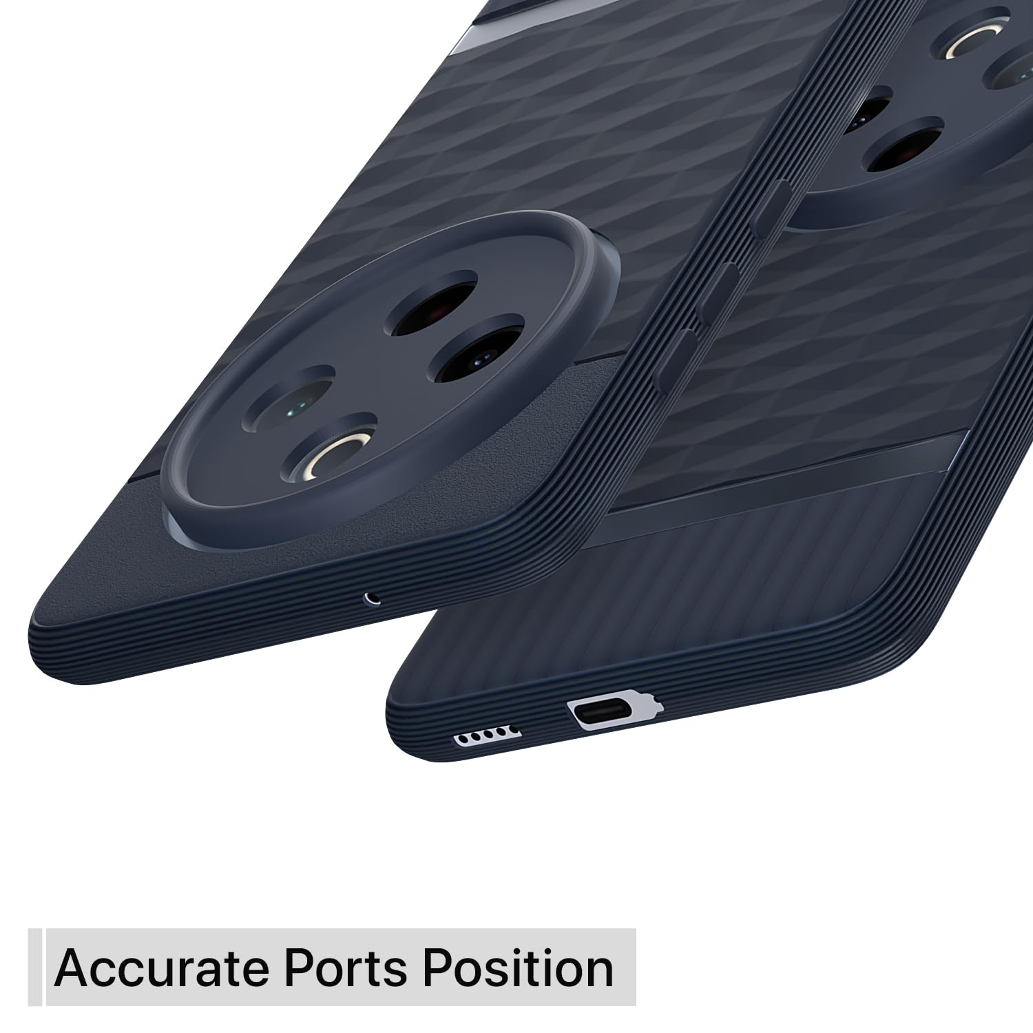 Pikkme blue Silicone back cover for Vivo T4/iQOO Z10 5G – photo 4