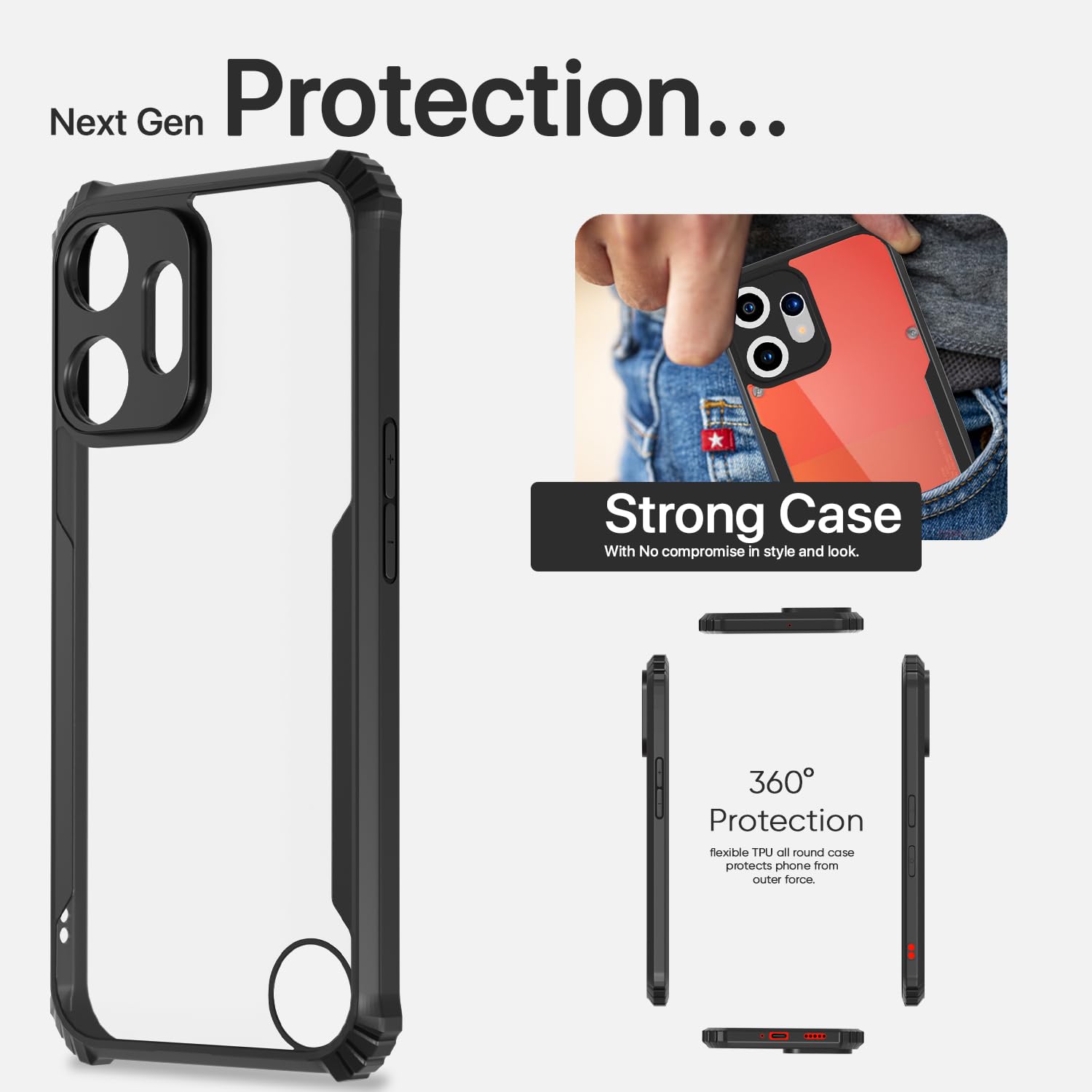 Pikkme CMF Phone 2 Pro 5G Eagle Back Cover (Black)