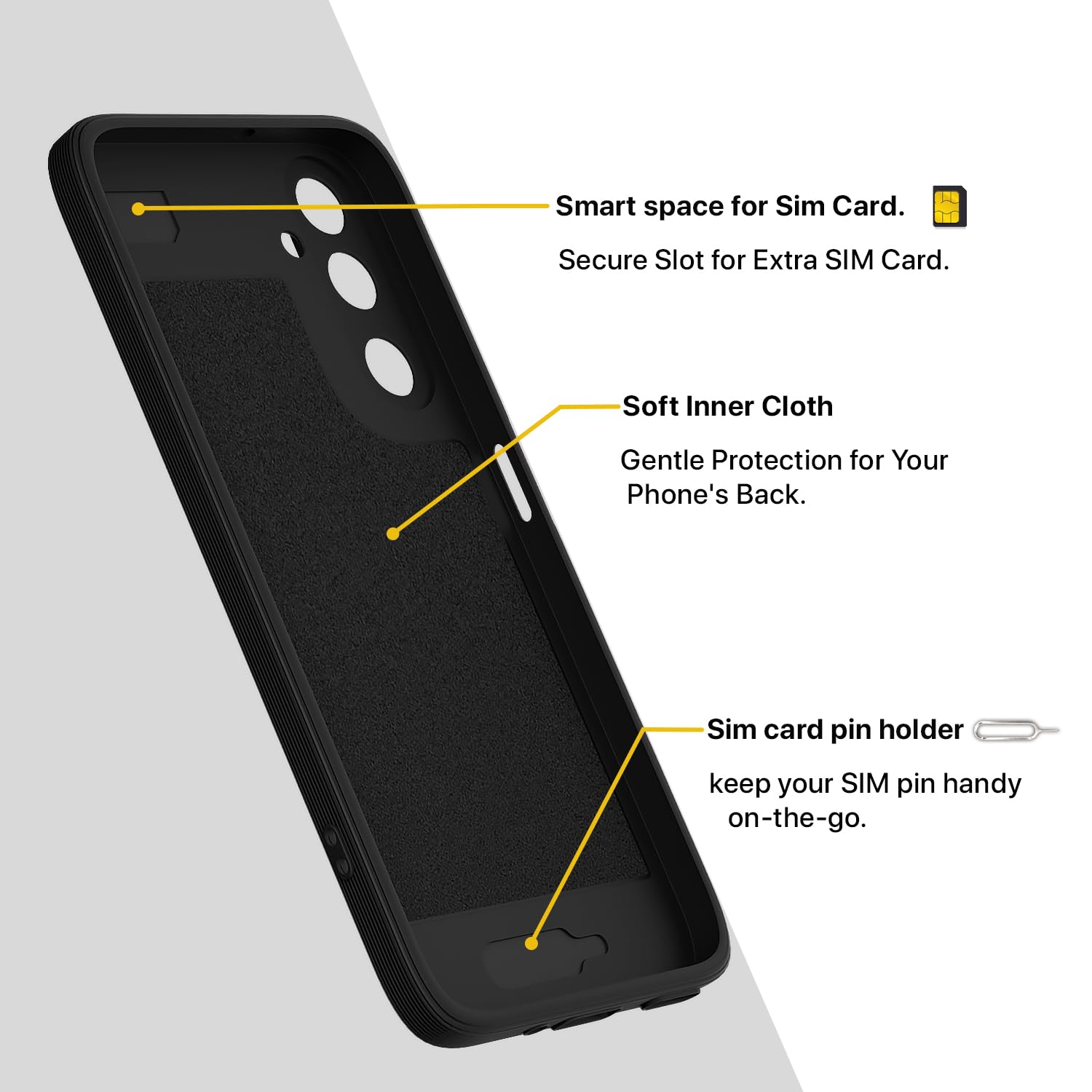 Pikkme black mobile back cover for Samsung M17/A17/F17 5G – photo 6