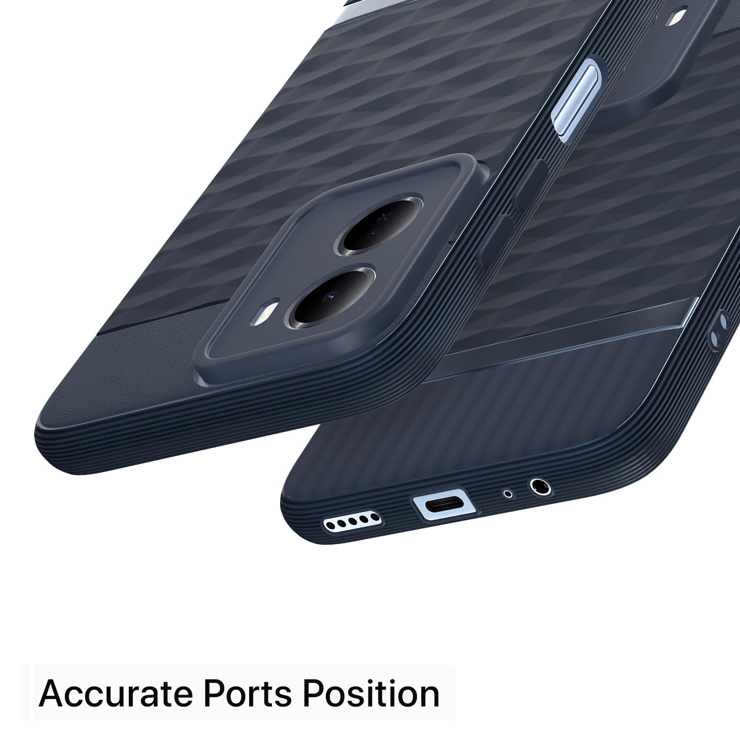 Redmi 15A 5G Silicone mobile back cover in blue by Pikkme – photo 4