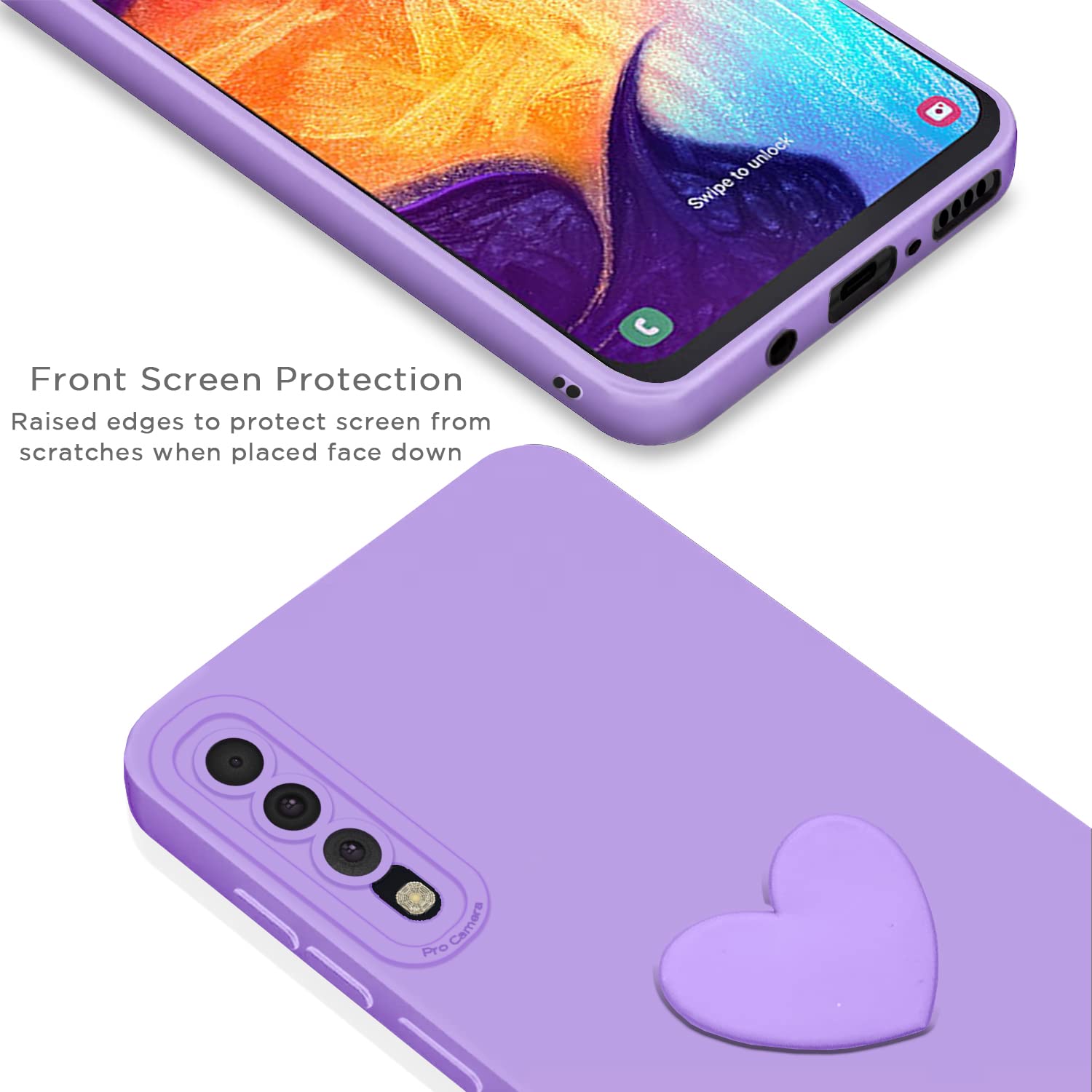 Samsung A50/A50s/A30s phone cover in purple by Pikkme – photo 5