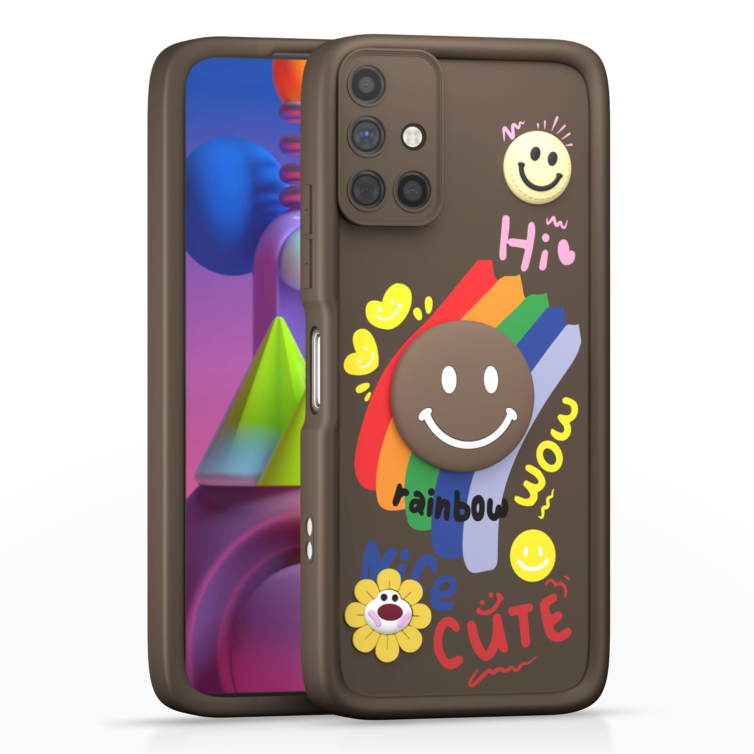 Pikkme Samsung M51 brown back cover