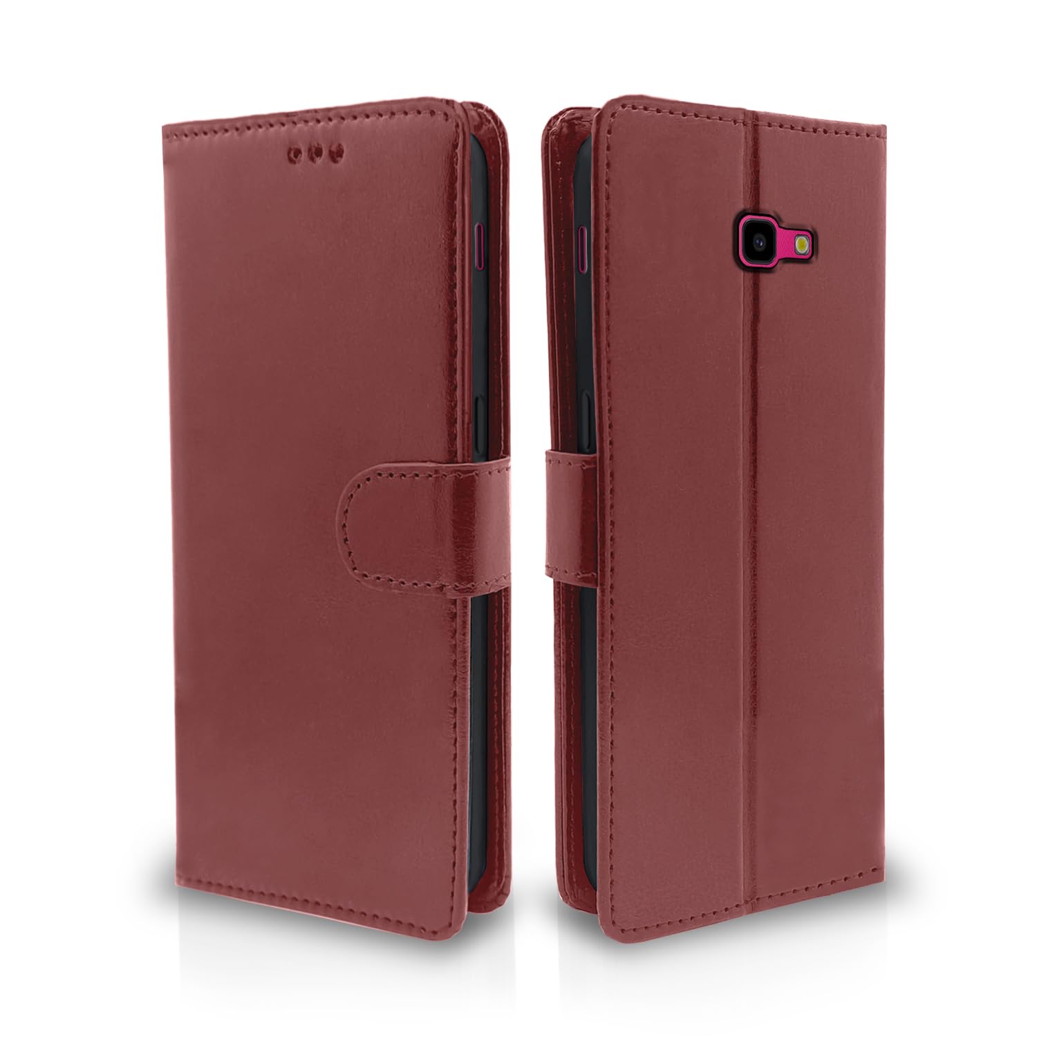 Samsung J4 Plus/J4 Wallet flip case in brown by Pikkme