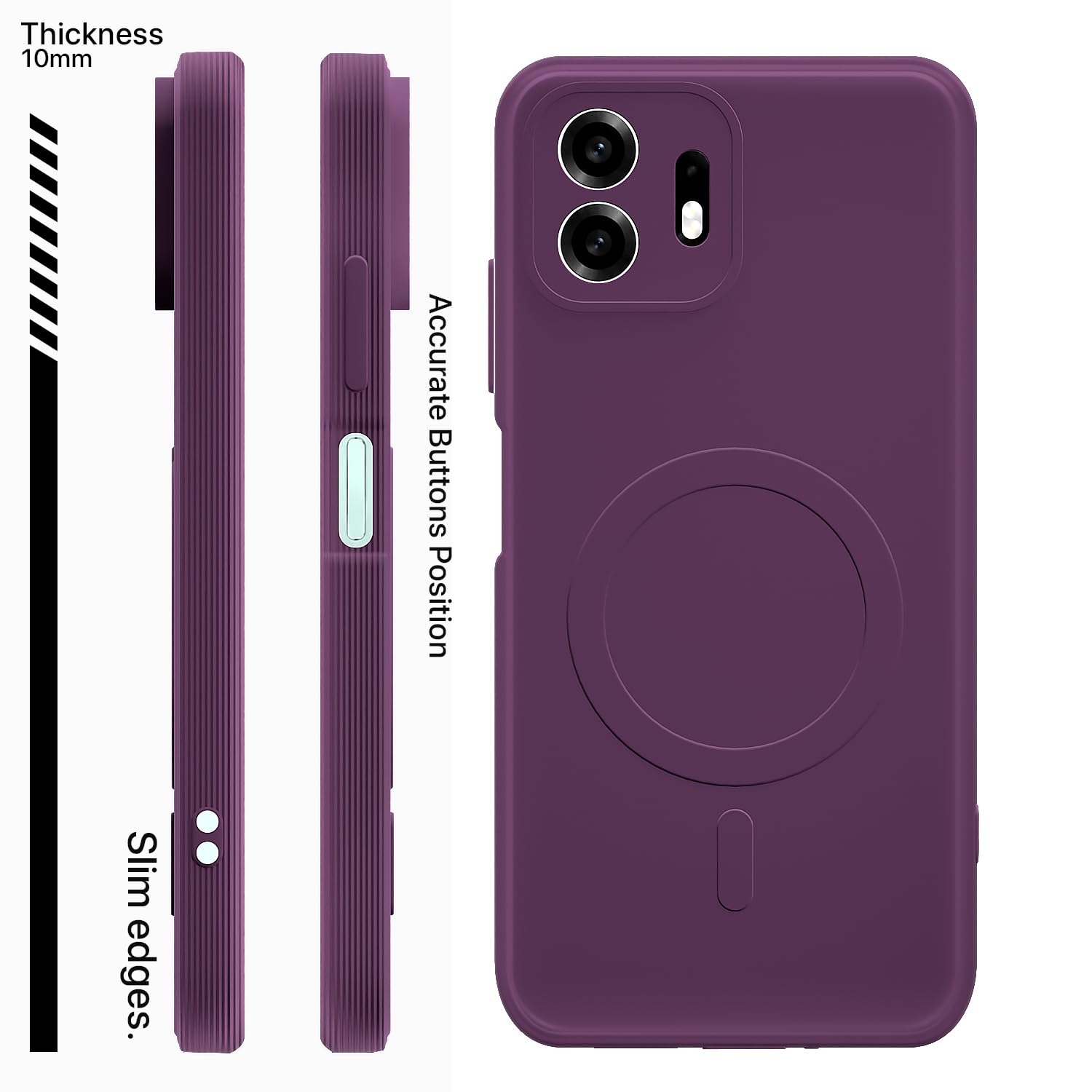 Pikkme purple mobile back cover for OnePlus N6 5G – photo 3
