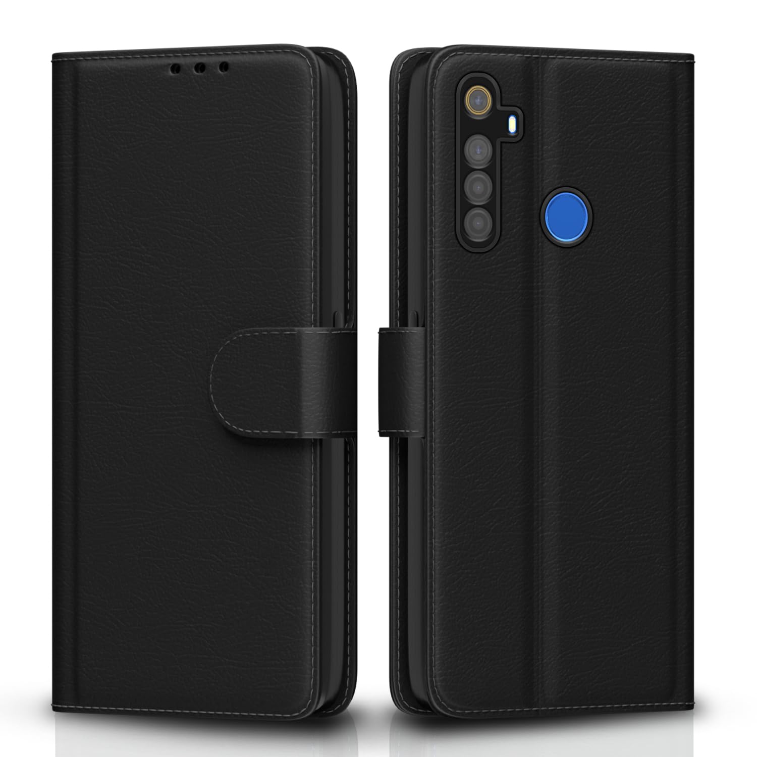 Pikkme RealMe 5/5s/5i Wallet black flip cover