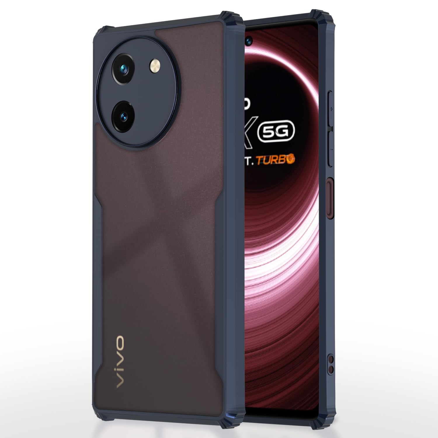 Vivo T3x/Y200i 5G mobile back cover in blue by Pikkme