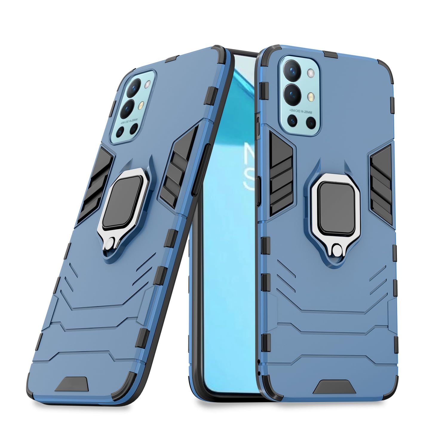 OnePlus 9R D5 Tough Armor mobile back cover in blue by Pikkme