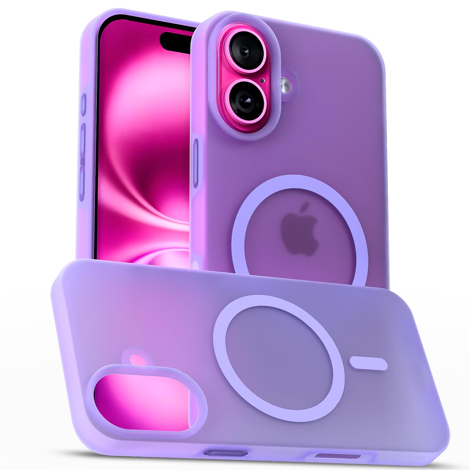 iPhone 16 phone cover in light purple by Pikkme