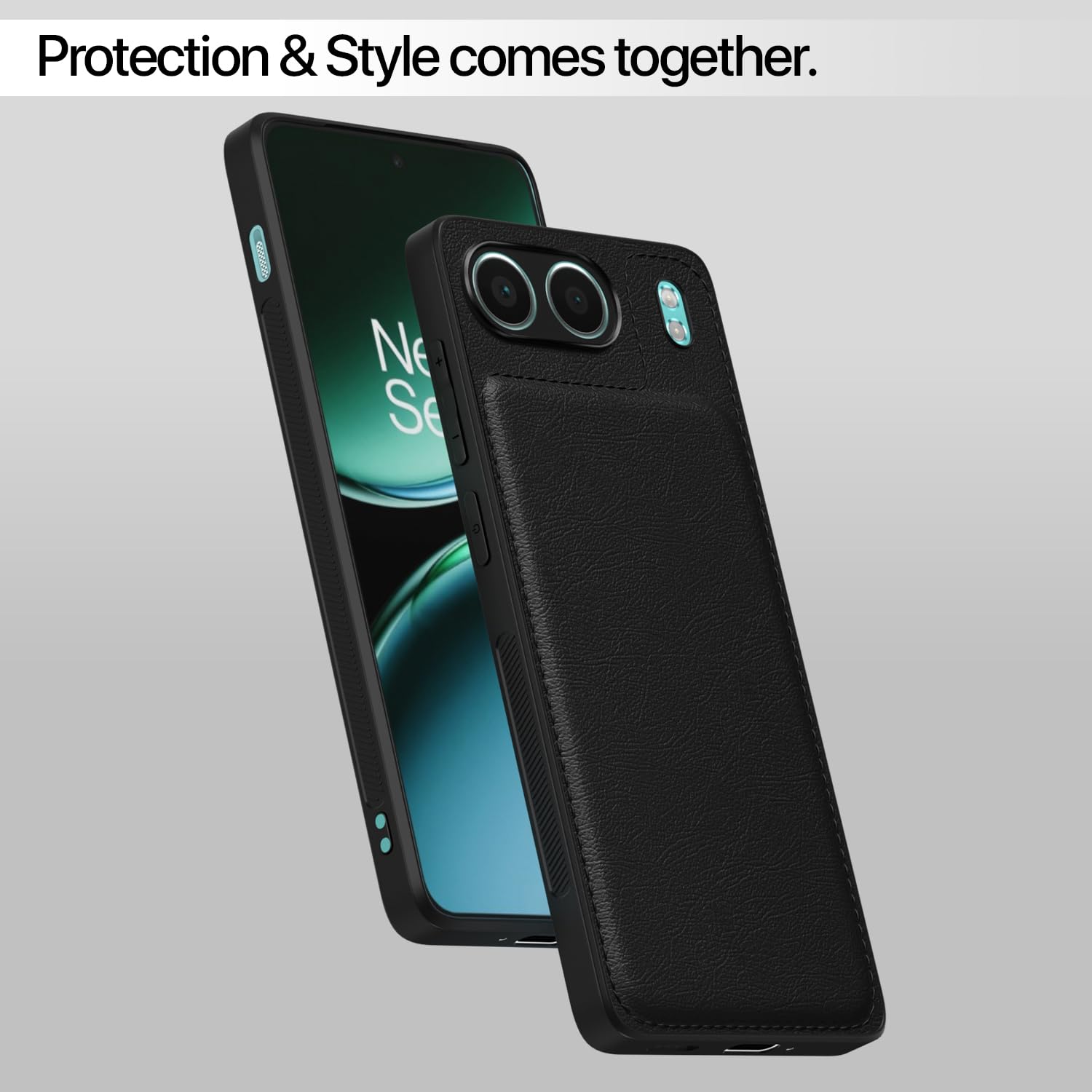 Pikkme OnePlus Nord 4 5G Leatherback Back Case | Black