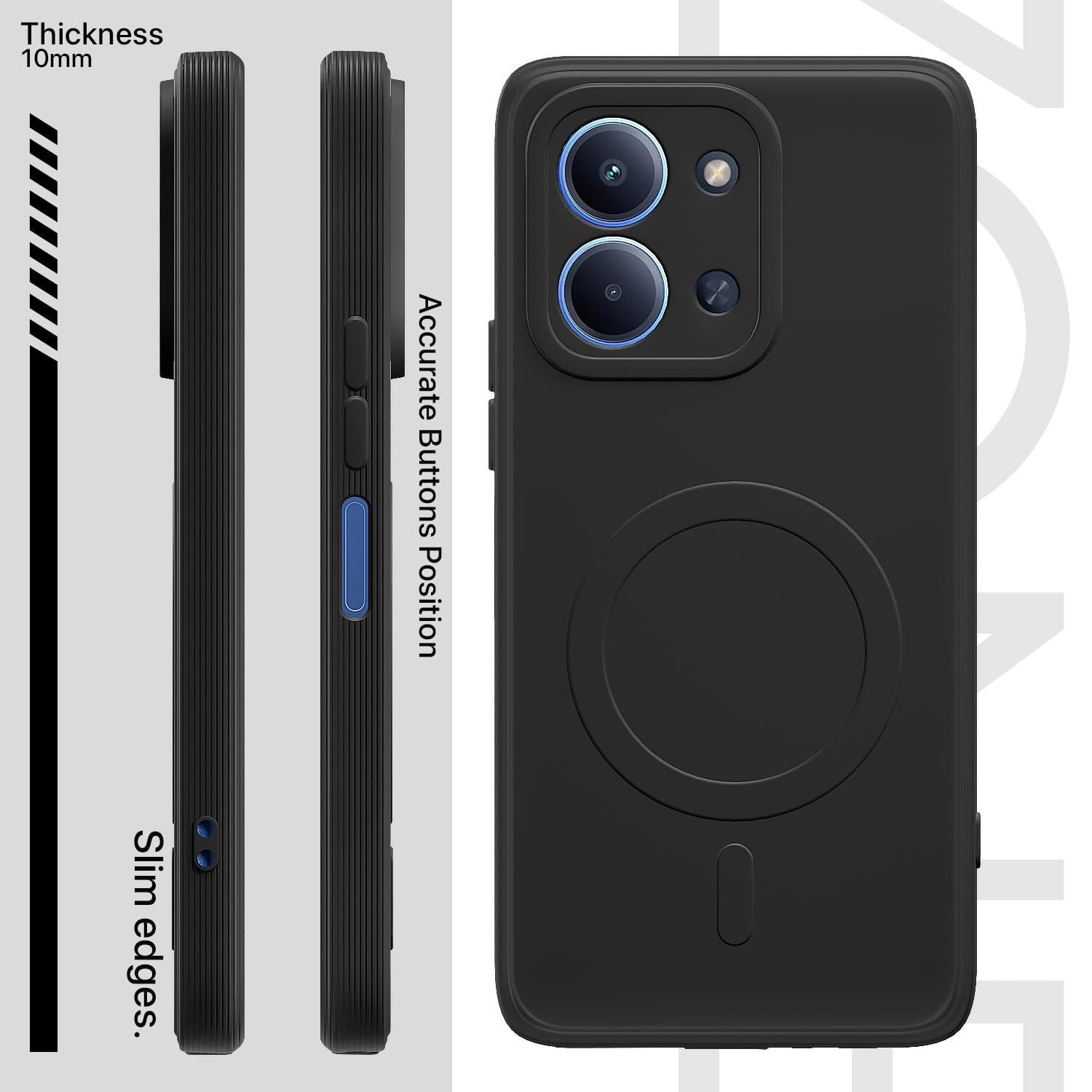 Pikkme black phone cover for Redmi 15C 5G – photo 3
