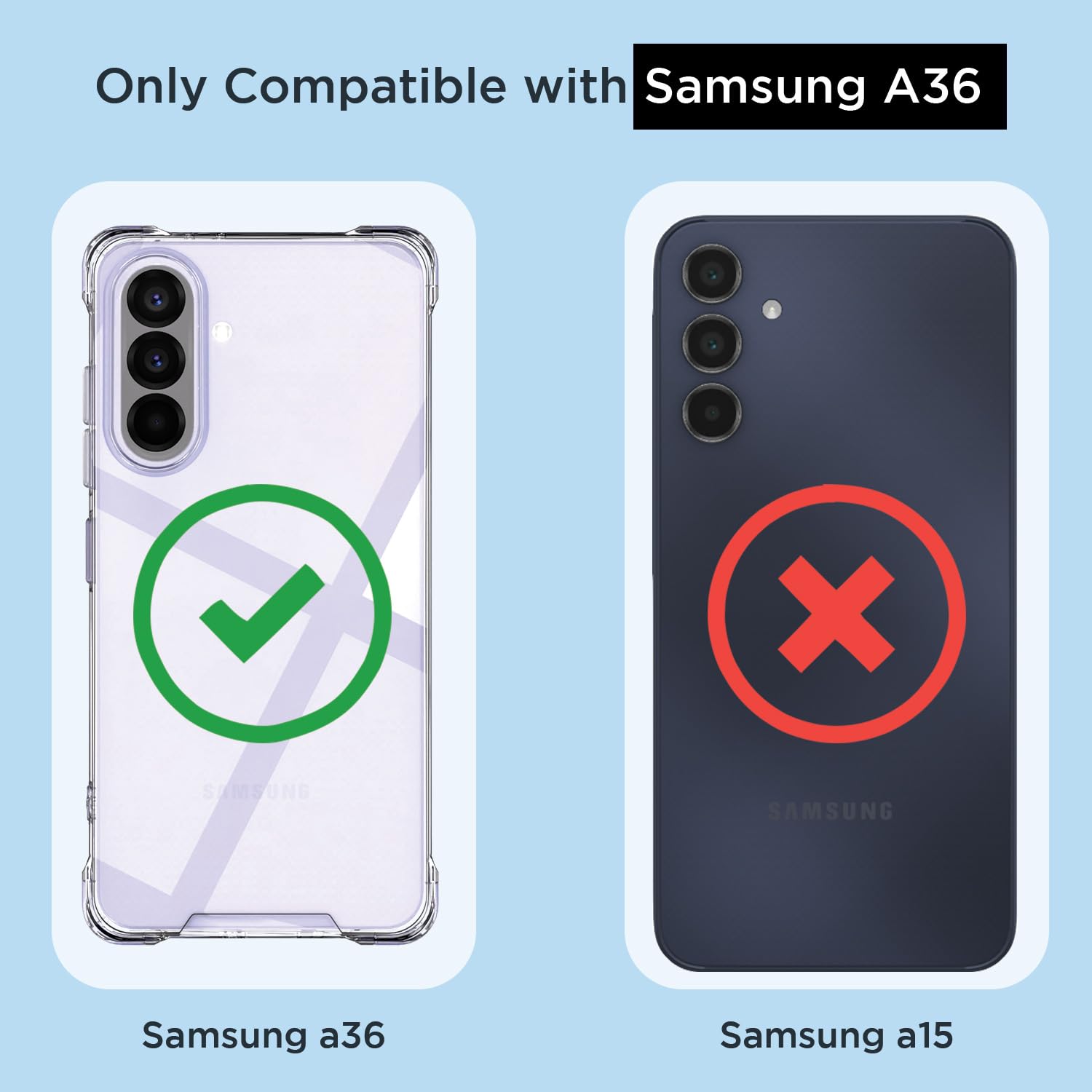 Pikkme Samsung Galaxy A36 5G PC + TPU Clear Transparent Back Cover (Transparent)