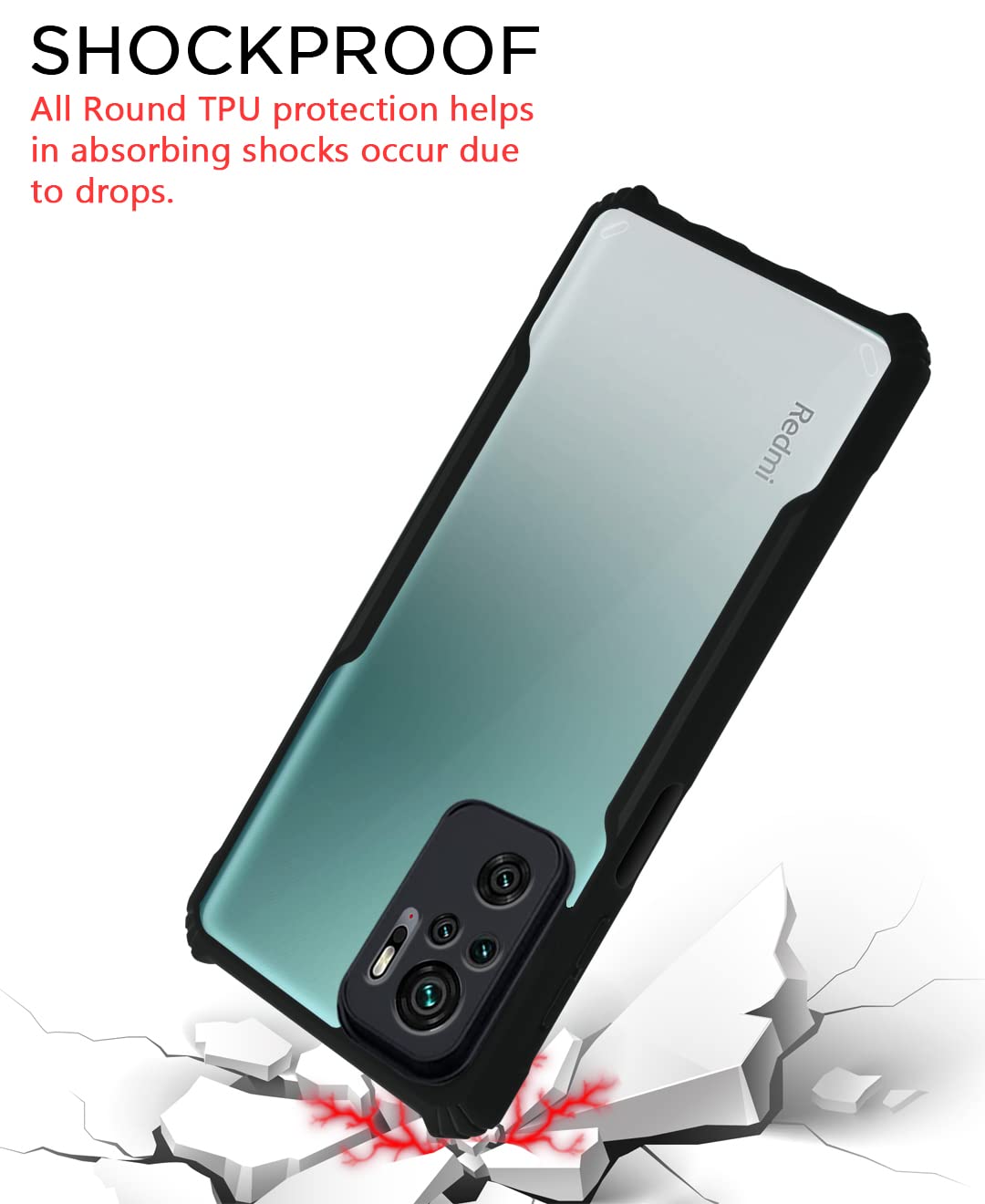 Pikkme Mi Redmi Note 10 / Redmi Note 10s Eagle Back Cover (Black)