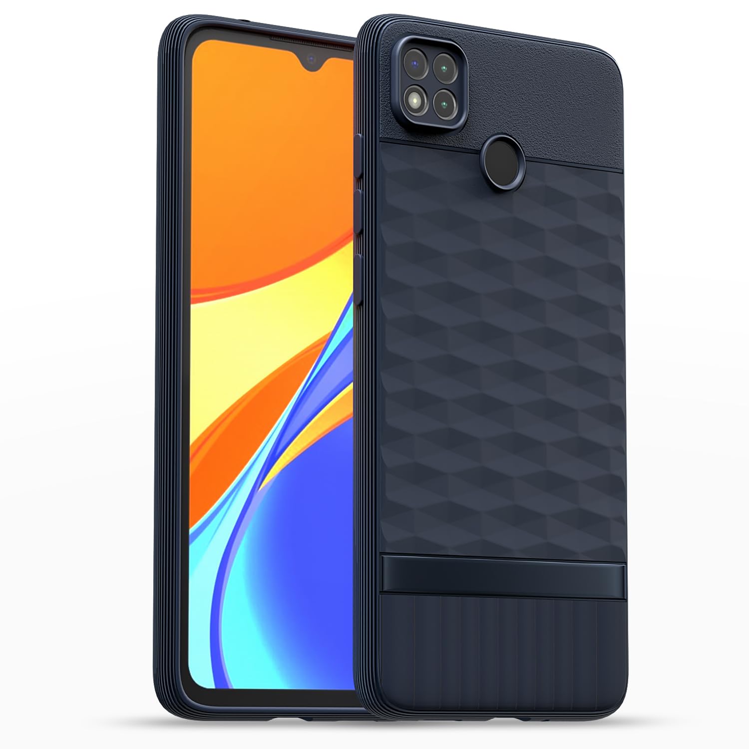 Poco C31, Mi Redmi 10A / 10A Sport, Redmi 9 / Redmi 9 Activ / 9C | TPU Soft Surface | Full Camera Protection | Flexible and Stockproof Back Case - Blue