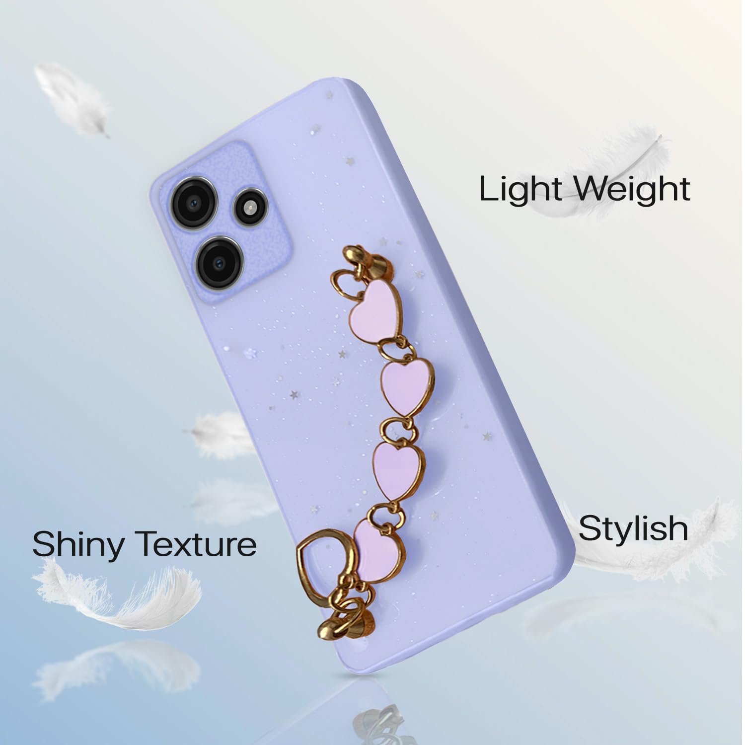 Redmi 12 5G Chain mobile back cover in purple by Pikkme – photo 5
