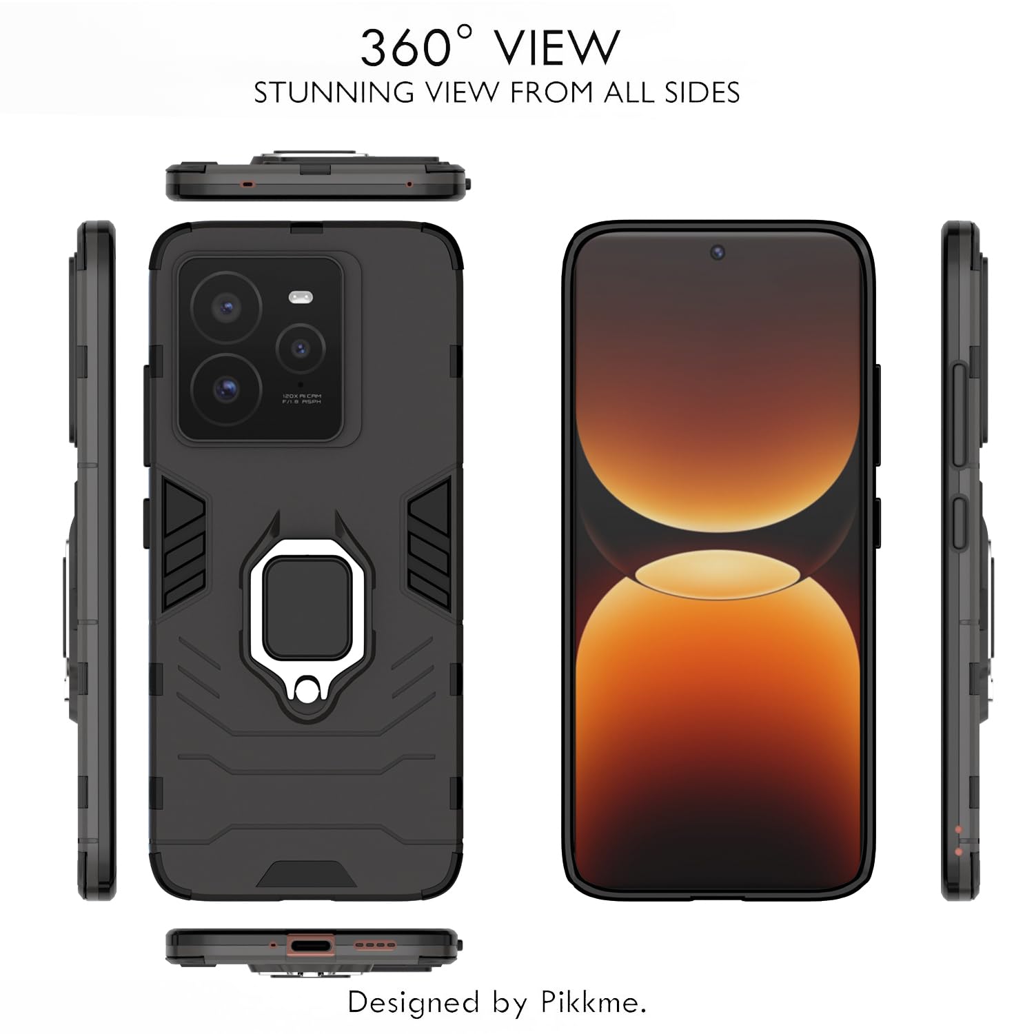 Pikkme black mobile cover for Realme GT 7 Pro 5G – photo 3
