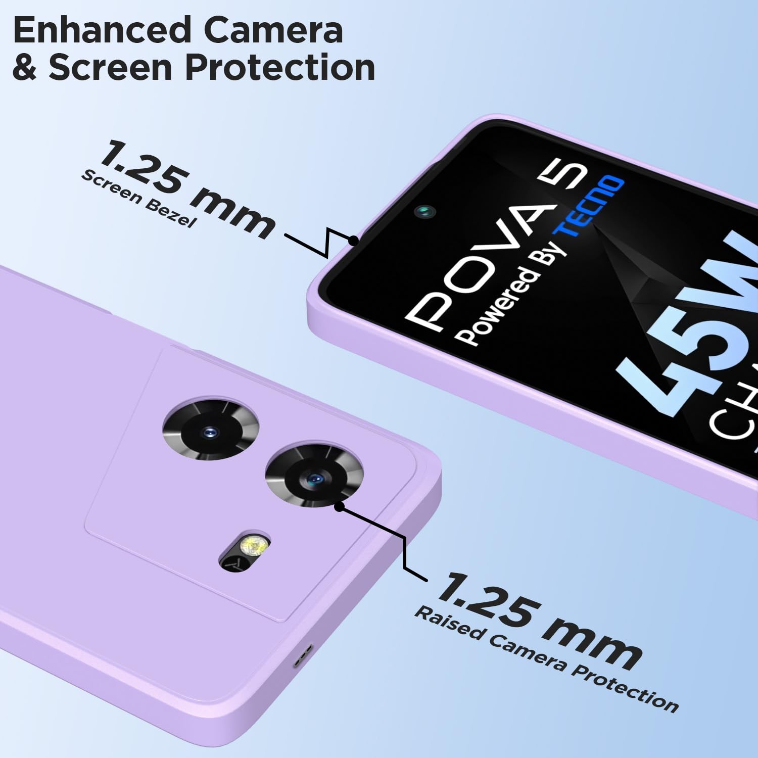 Tecno Pova 5/Pova 5 Pro 5G Liquid Silicone mobile cover in purple by Pikkme – photo 6