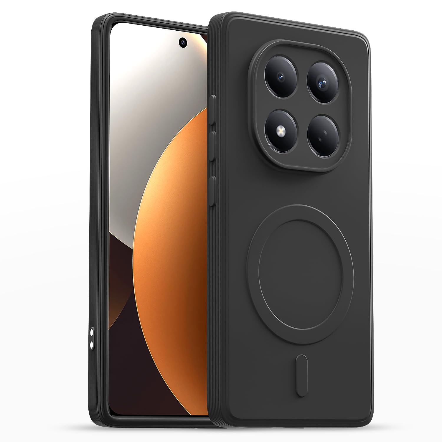 Pikkme Redmi Note 15 Pro 5G MagSafe black back cover