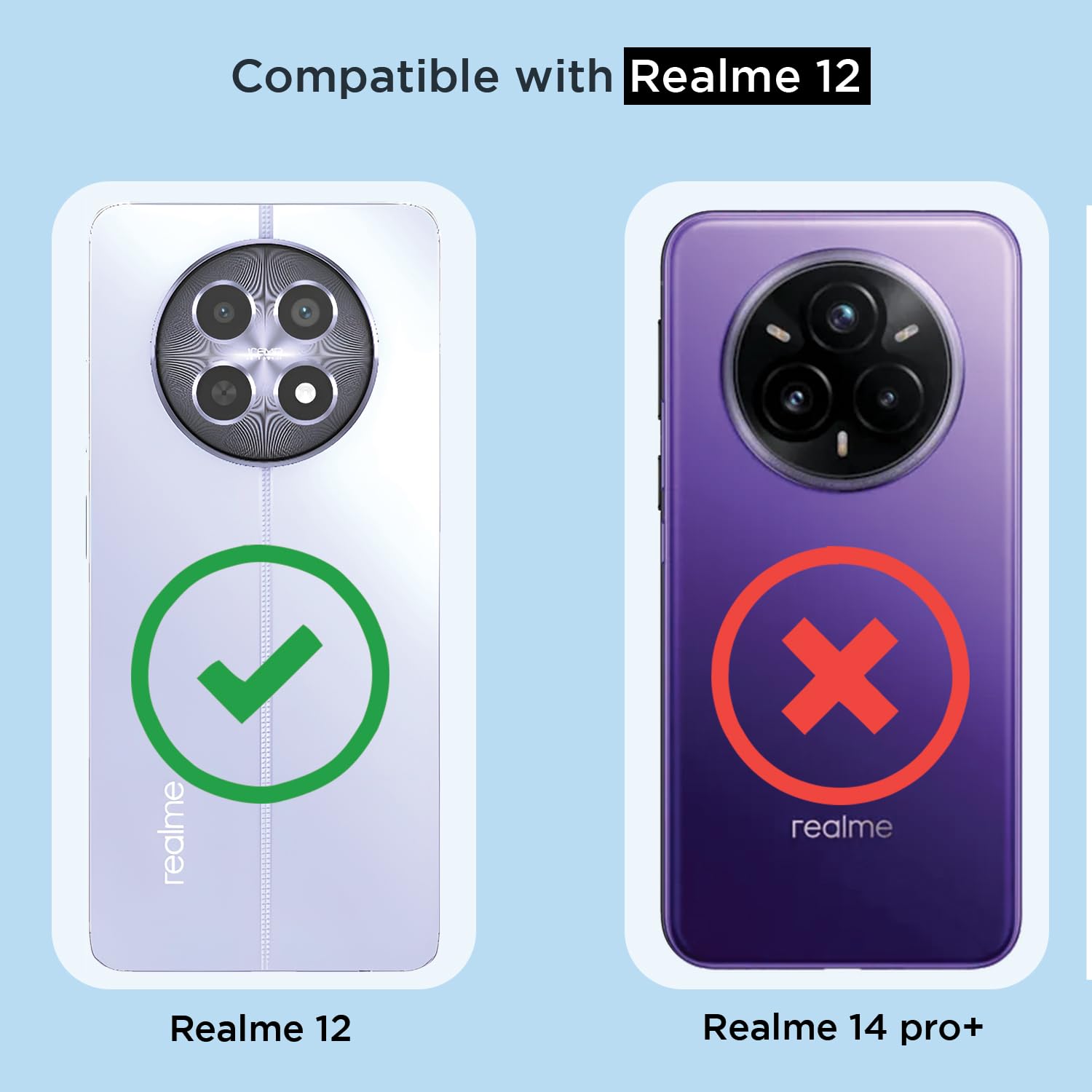 Realme Narzo 70x 5G/N65/13/12/12X 5G/C65 MagSafe back cover in transparent mag-safe by Pikkme – photo 4