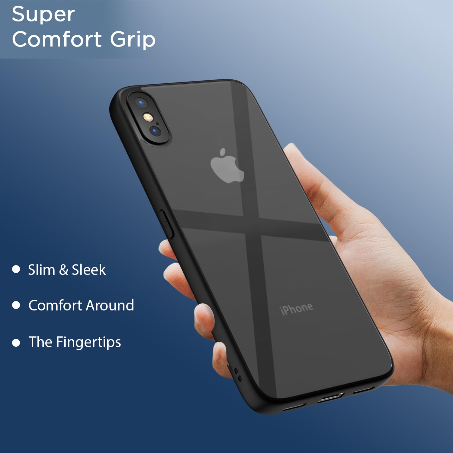 Pikkme iPhone X/XS Eagle 2.0 Back Cover (Black)