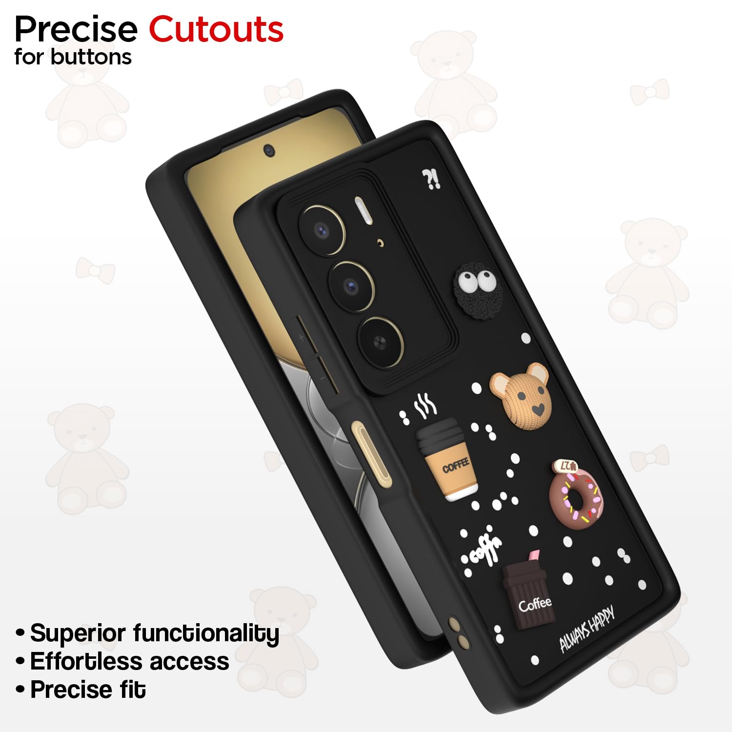 Pikkme Realme C75/3D black mobile cover – photo 6