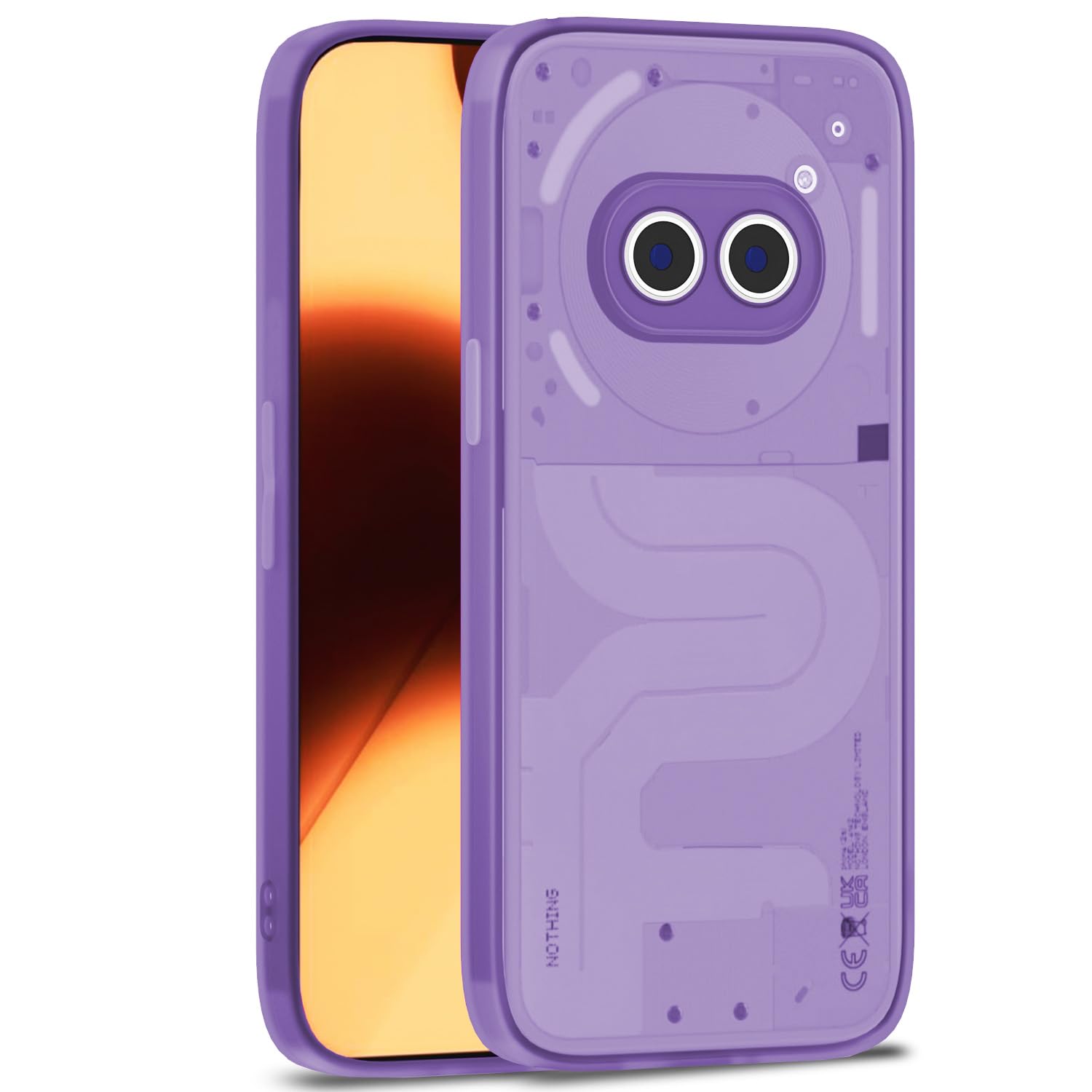 Purple Clear mobile cover for Nothing Phone 2A/Phone 2A Plus – Pikkme
