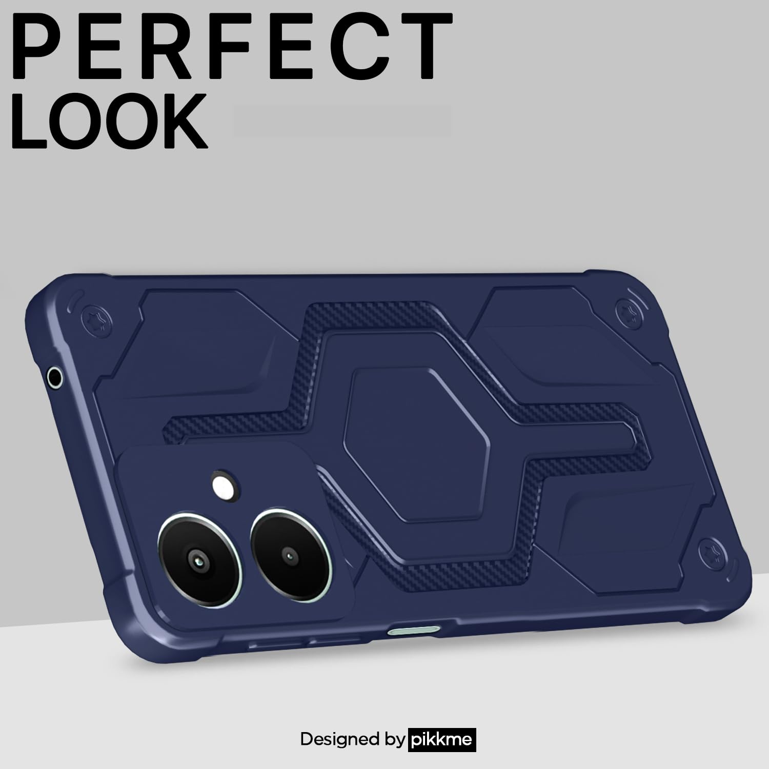 Redmi 13C 5G Hybrid back cover in blue by Pikkme – photo 4