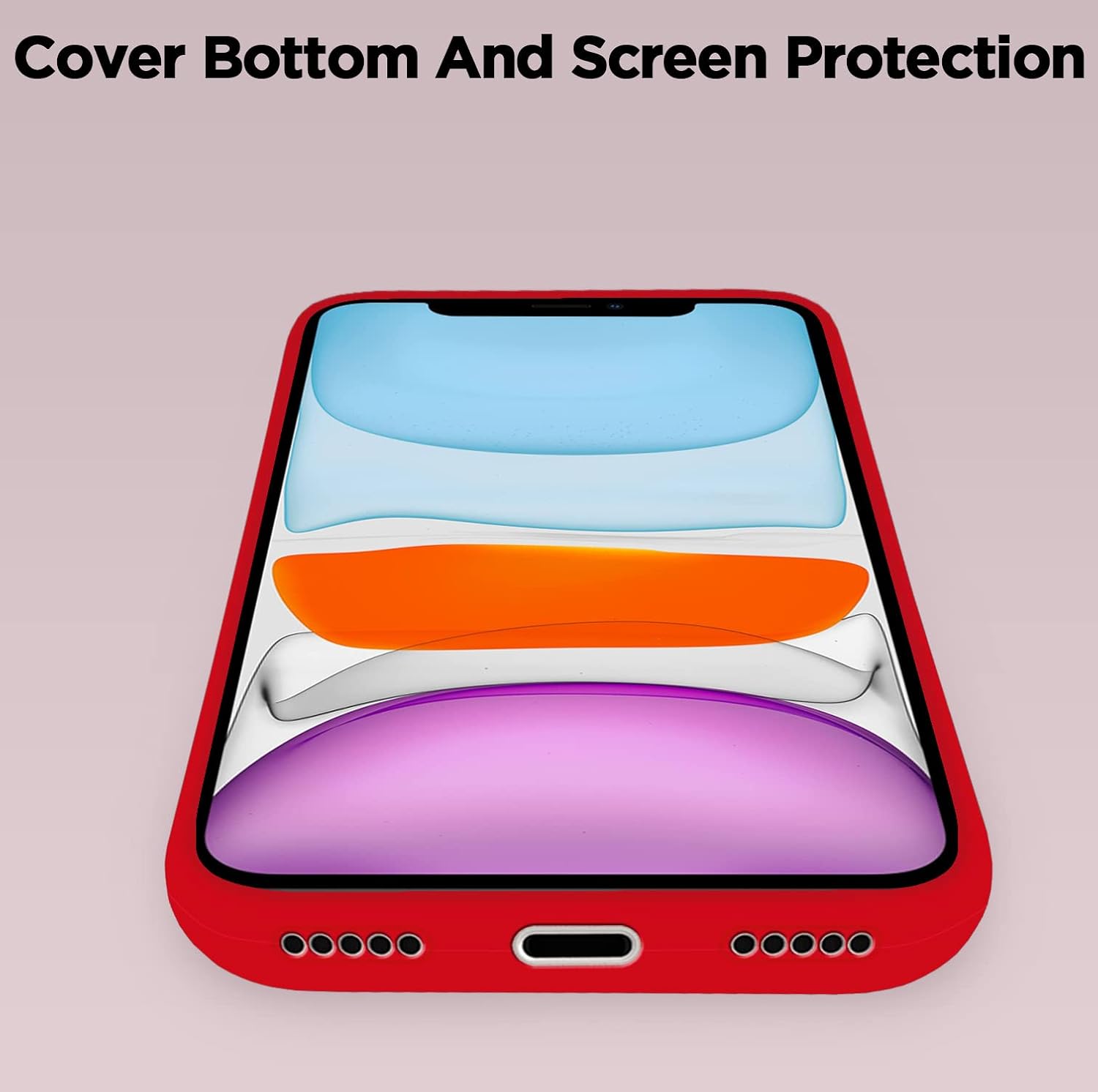 Pikkme iPhone 11 Super Soft Silicone Back Cover (Red)
